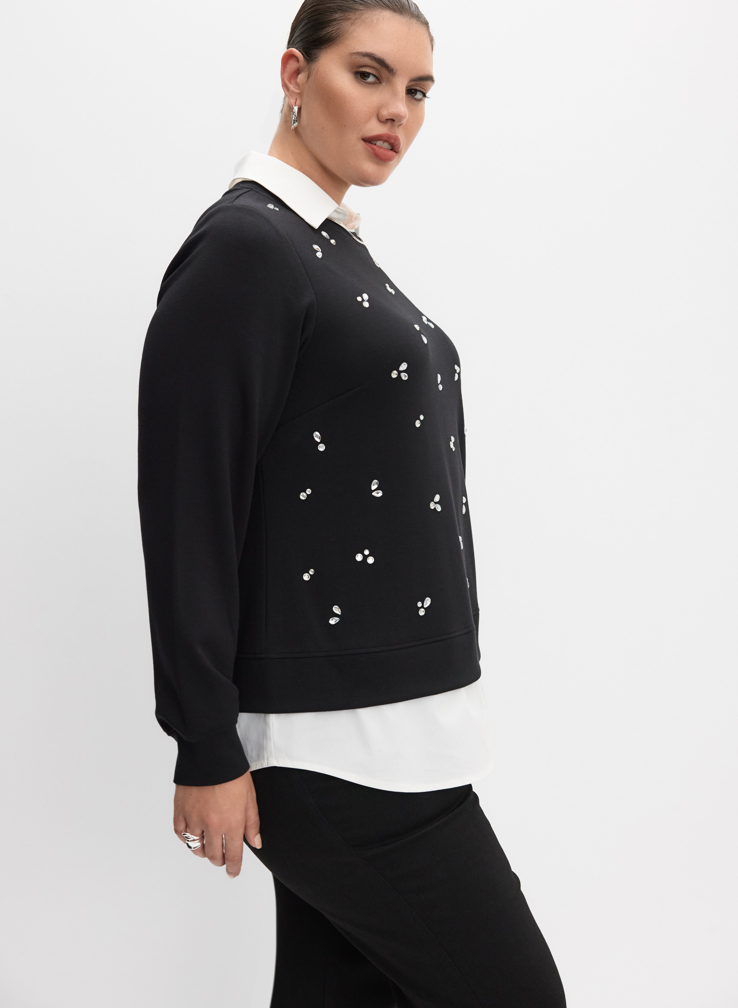Melanie Lyne - Layered Knit Top-Tactilefable