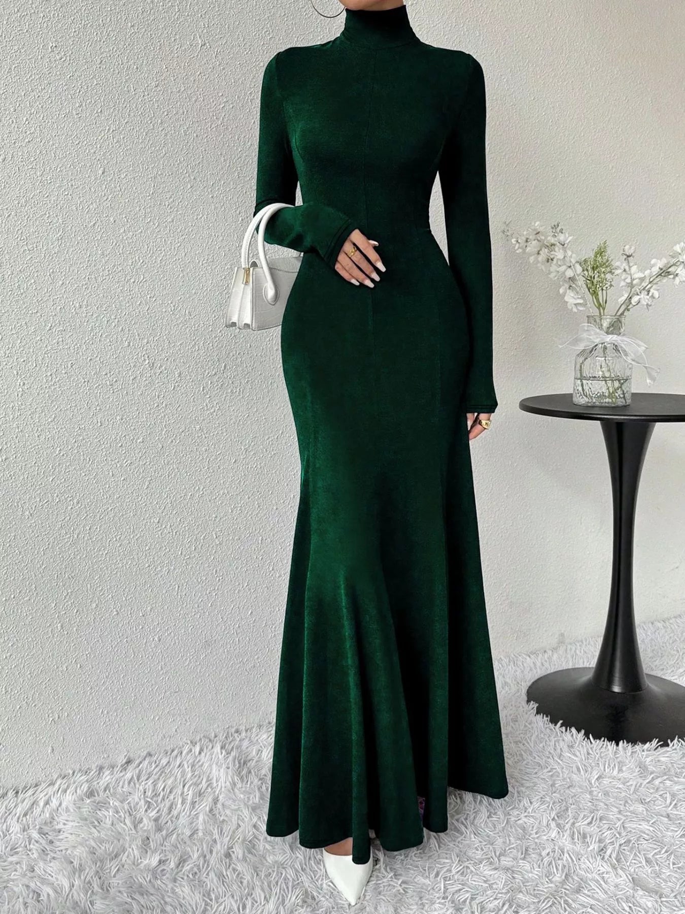 The Morticia Velvet Mermaid Gown | 5 Colors | Poundton-Tactilefable