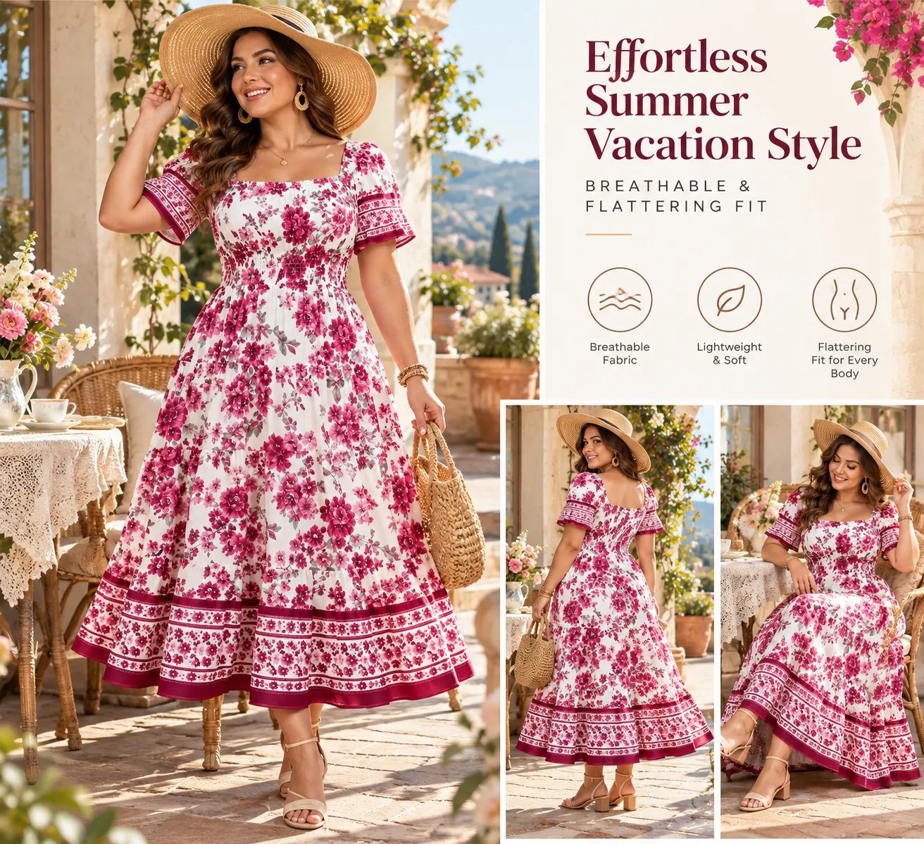 Rosalie Floral Maxi Dress-Tactilefable