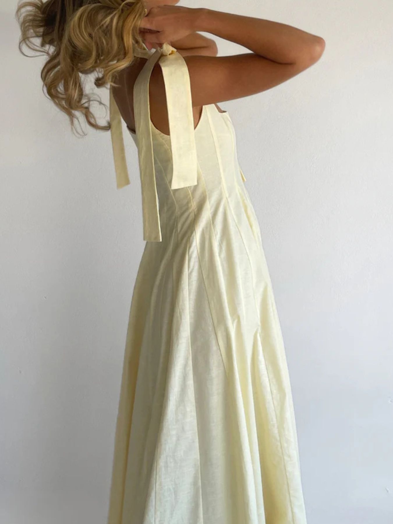 Pastel Promenade Tie-Shoulder Maxi Dress | 3 Colors-Tactilefable