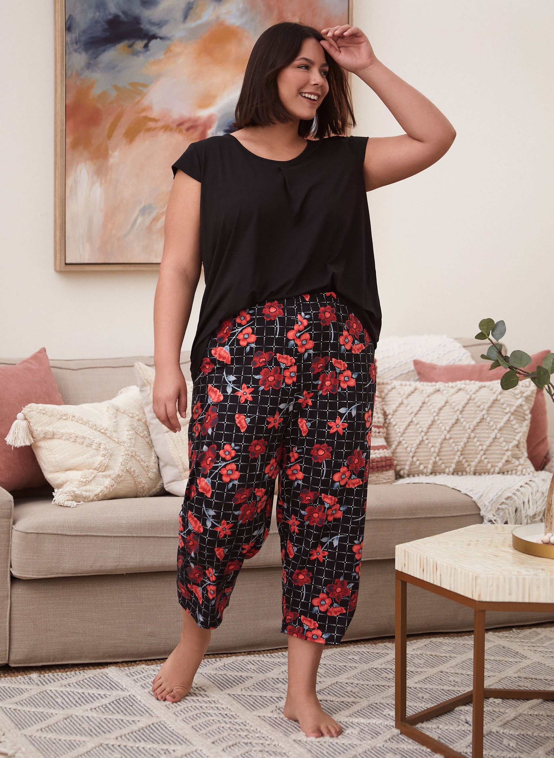 Floral Print Pyjama Set-Tactilefable