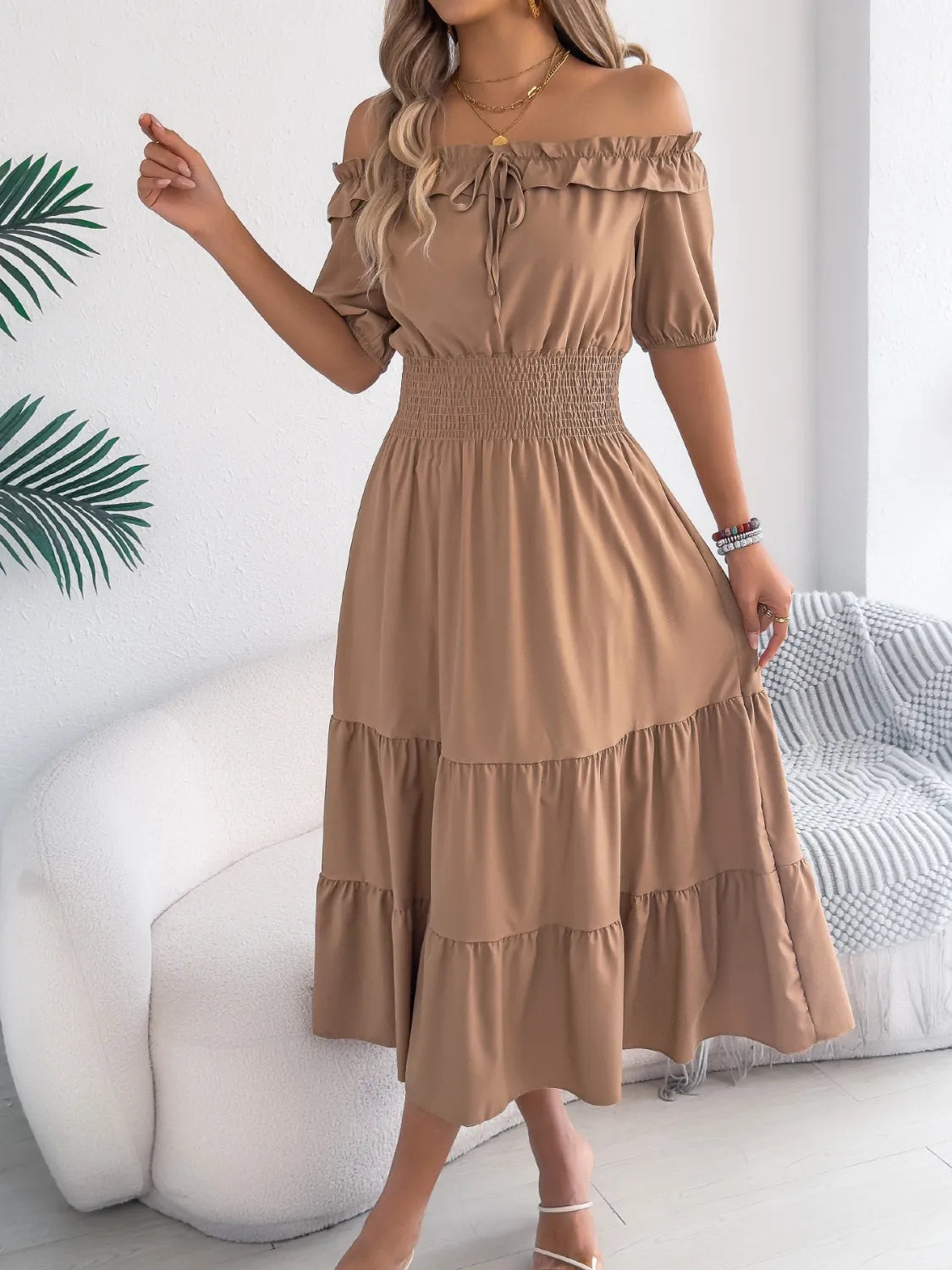 Twirl Me Away Tiered Dress | 3 Colors | Poundton-Tactilefable