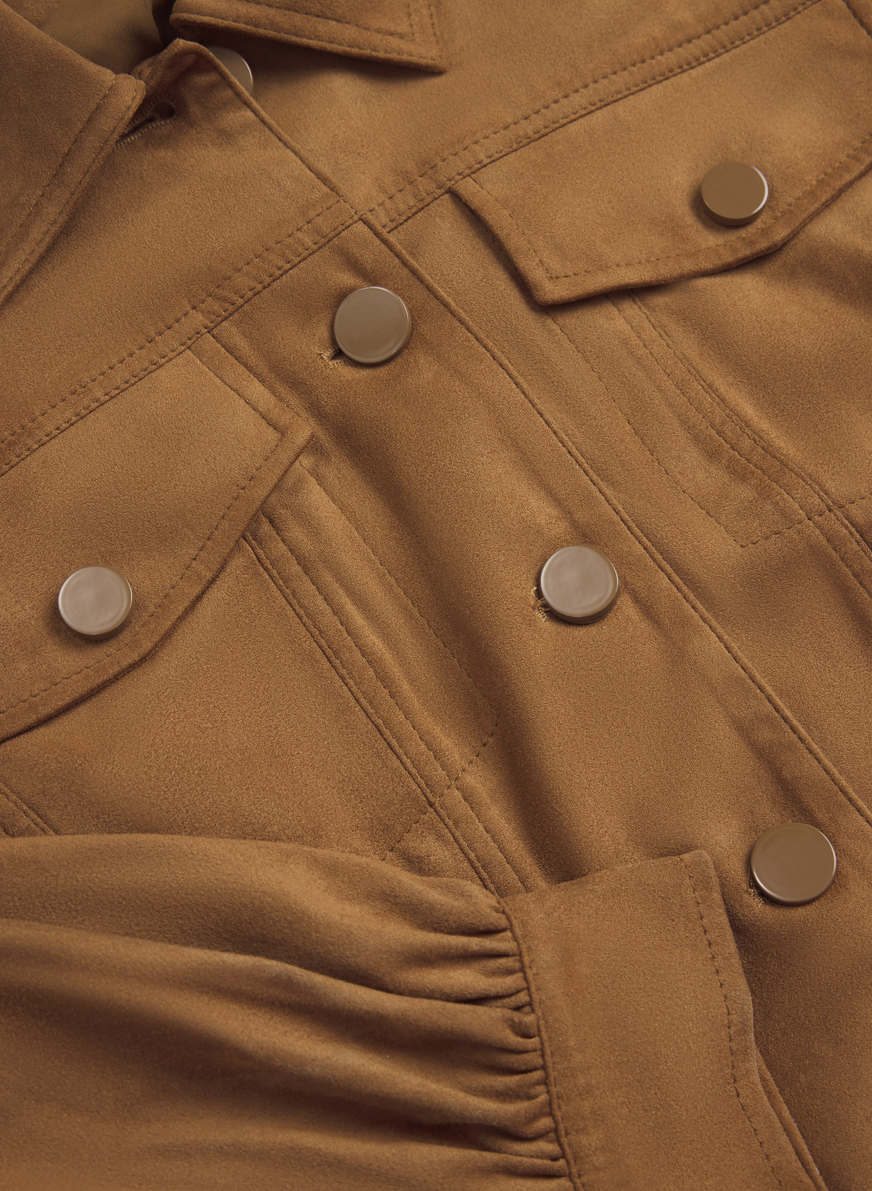 Faux-Suede Jacket-Tactilefable