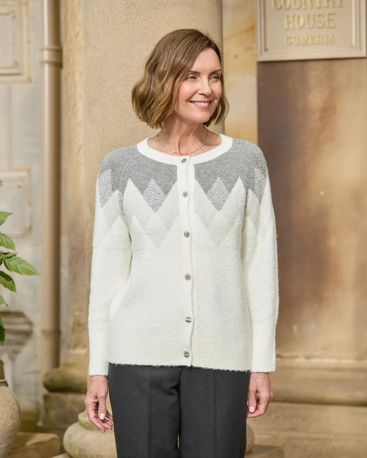 Ayla Raglan Sleeve Patterned Cardigan-Tactilefable