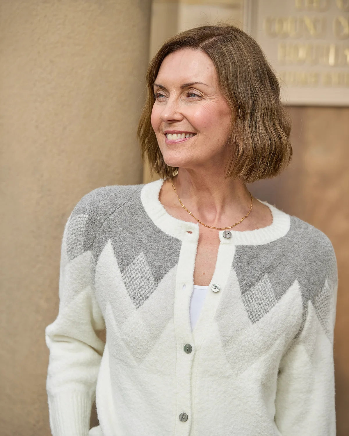 Ayla Raglan Sleeve Patterned Cardigan-Tactilefable