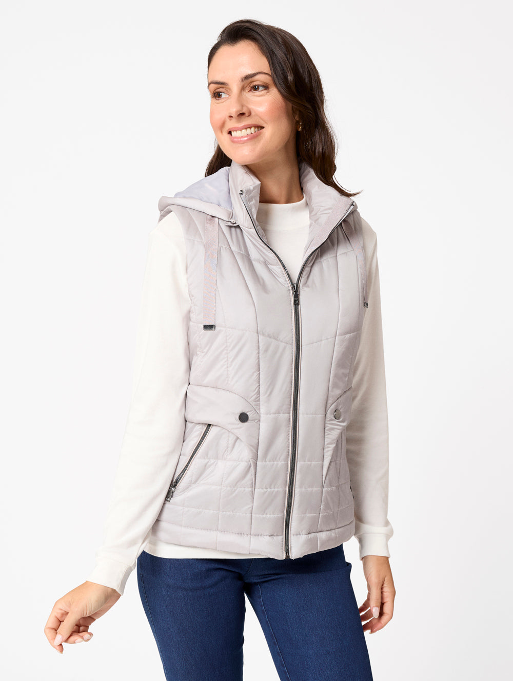 Amey Quilted Vest-Tactilefable