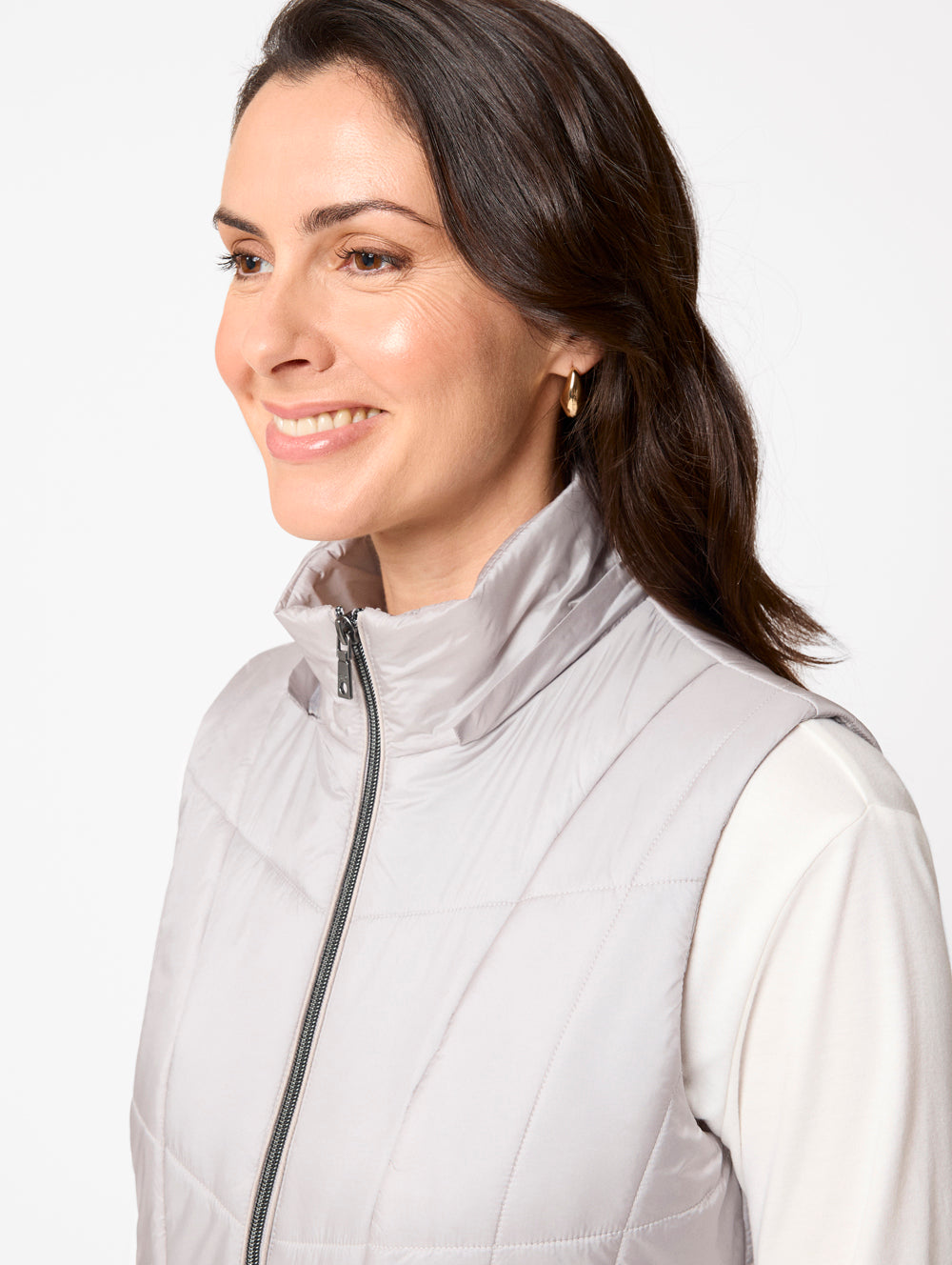Amey Quilted Vest-Tactilefable