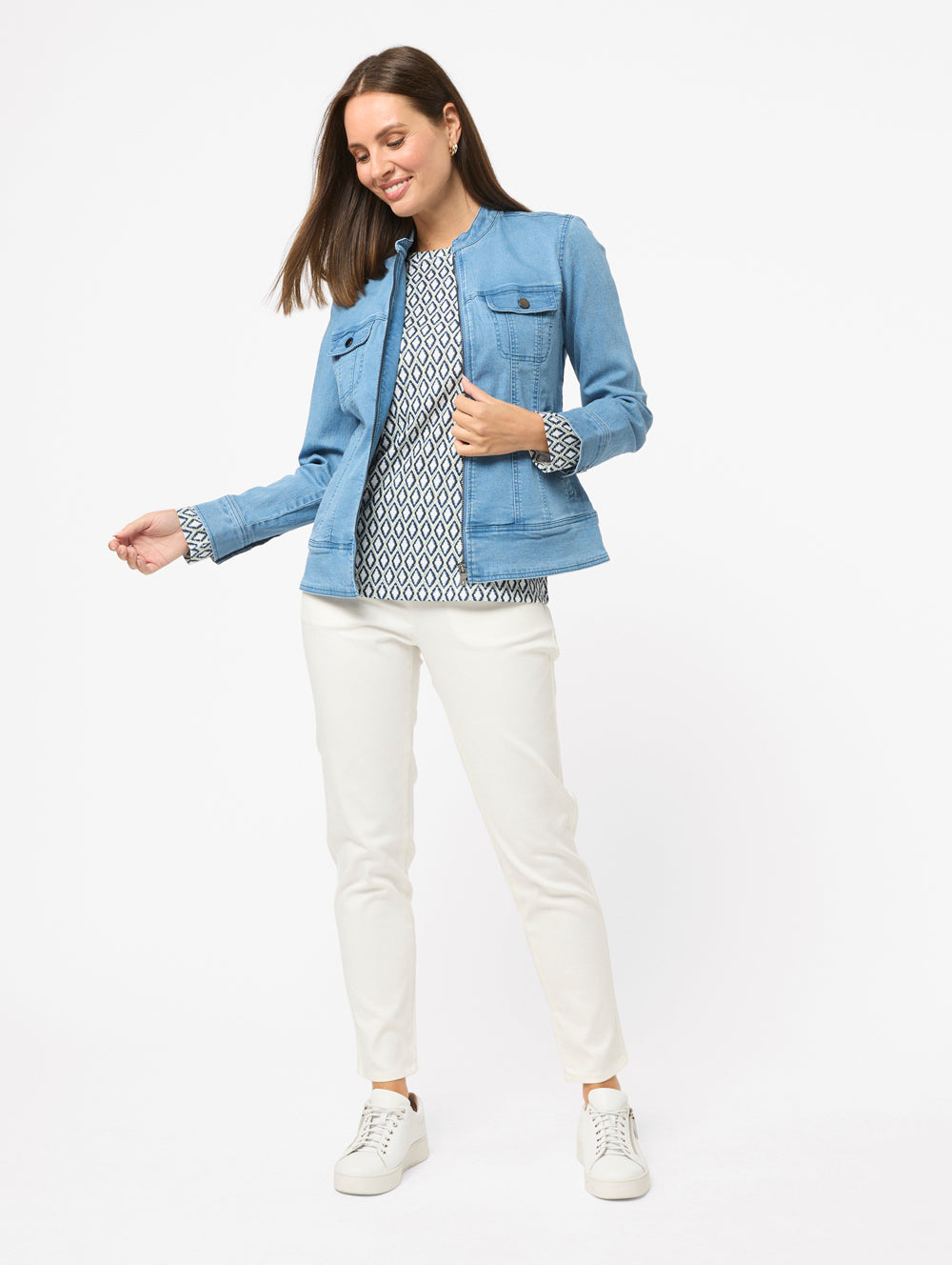 Intense Denim Zip Jacket-Tactilefable