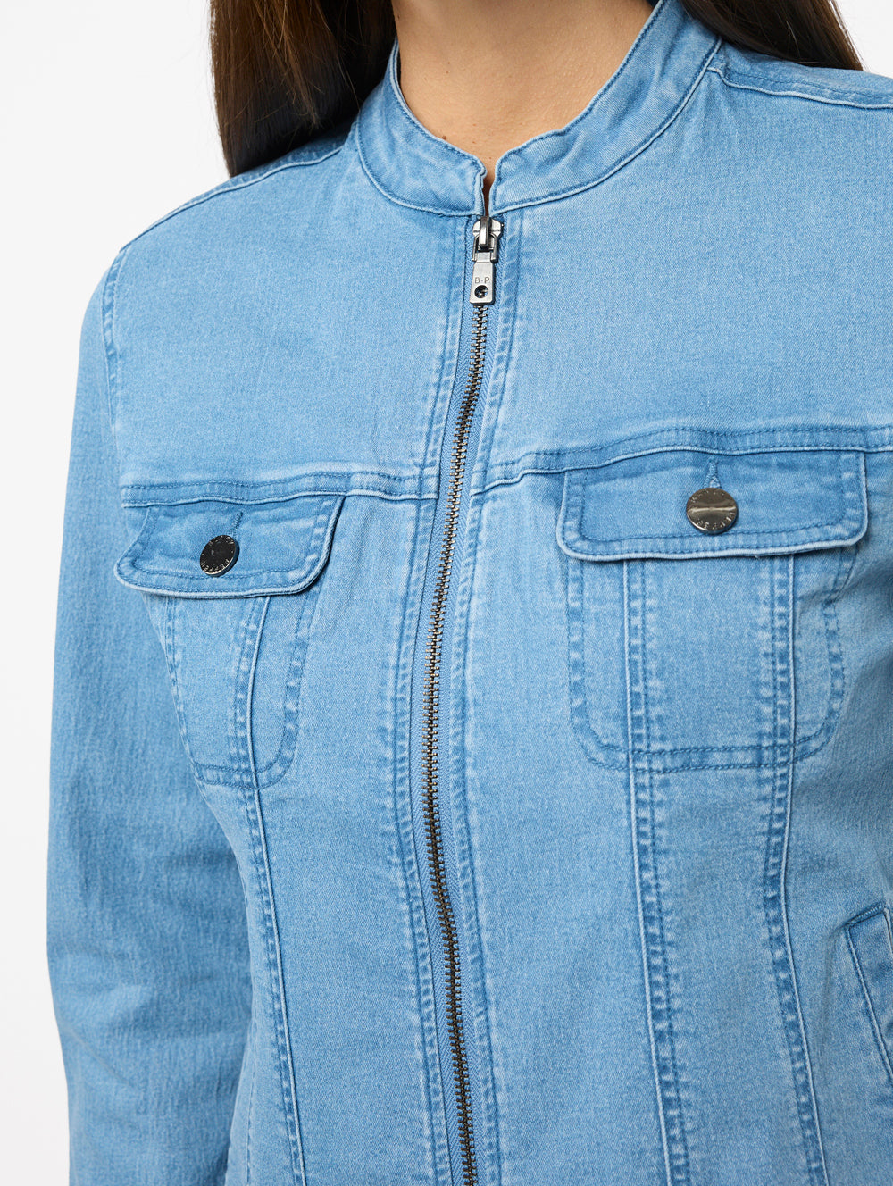 Intense Denim Zip Jacket-Tactilefable