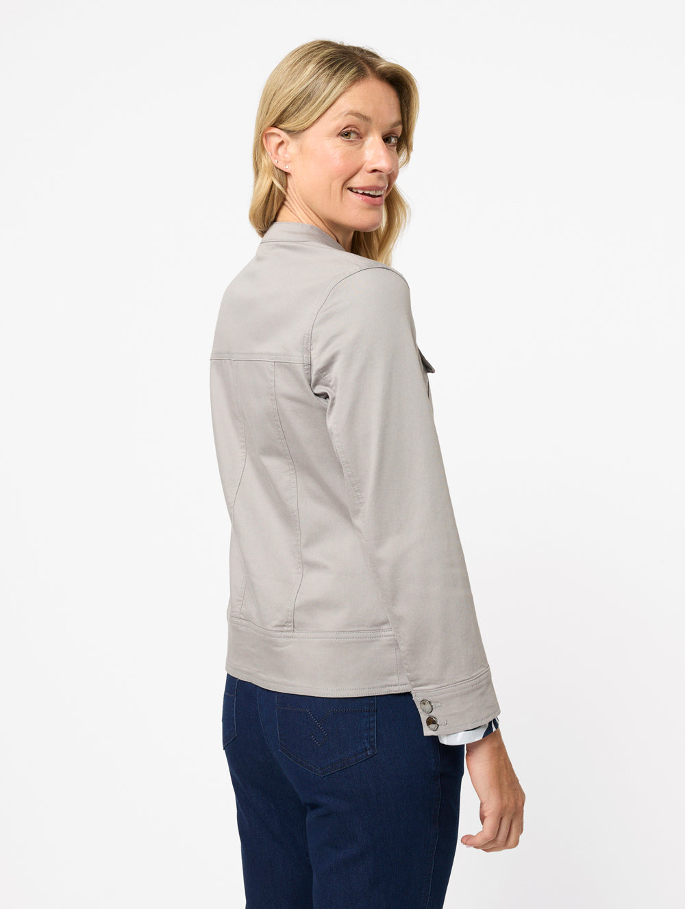 Intense Denim Zip Jacket-Tactilefable
