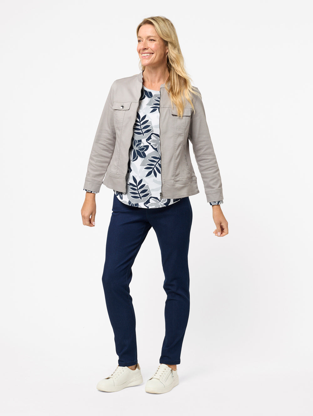 Intense Denim Zip Jacket-Tactilefable