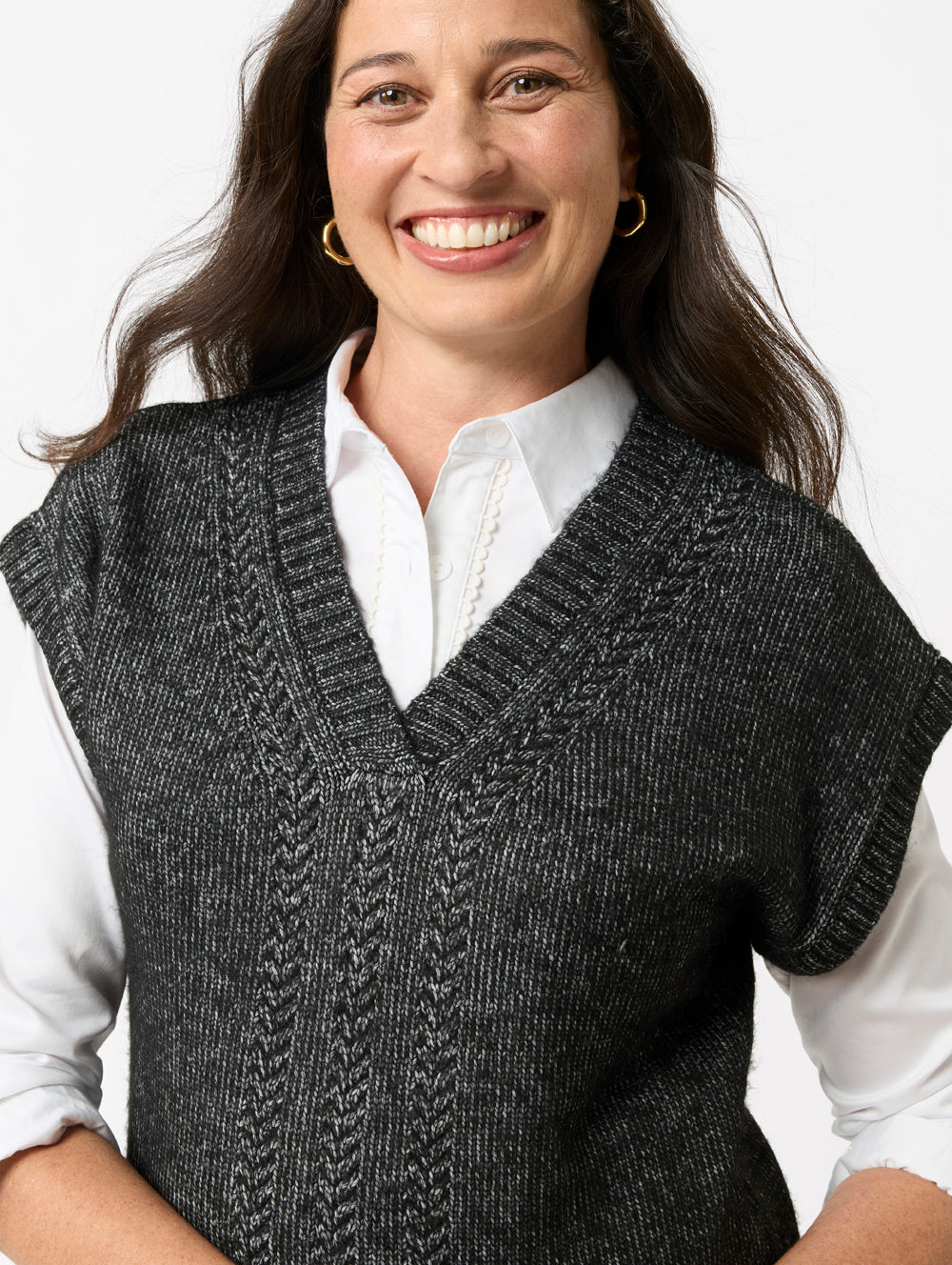 Eboney Knit Vest-Tactilefable