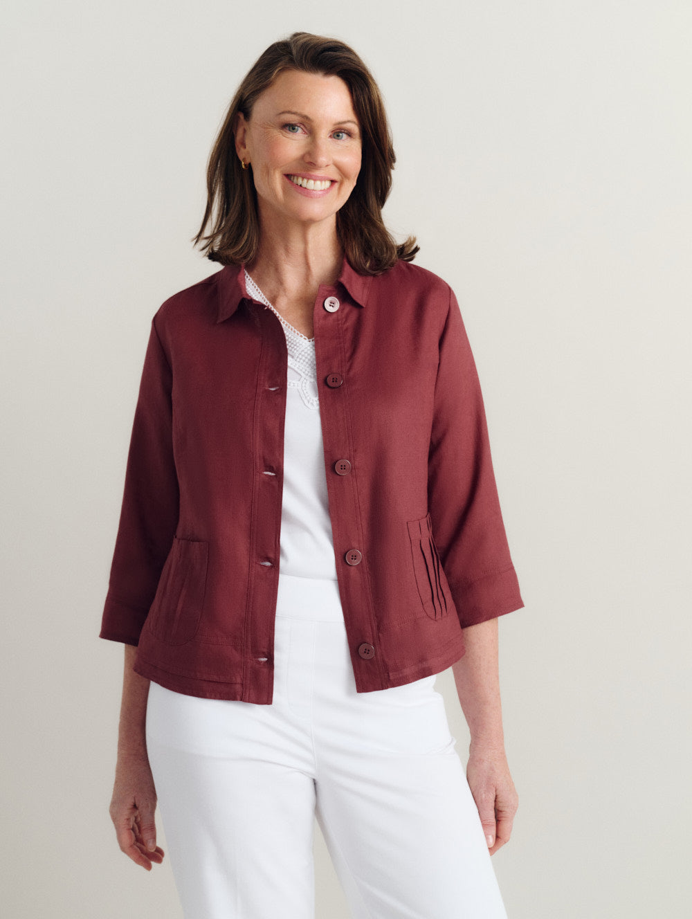 Monty 3/4 Sleeve Jacket-Tactilefable