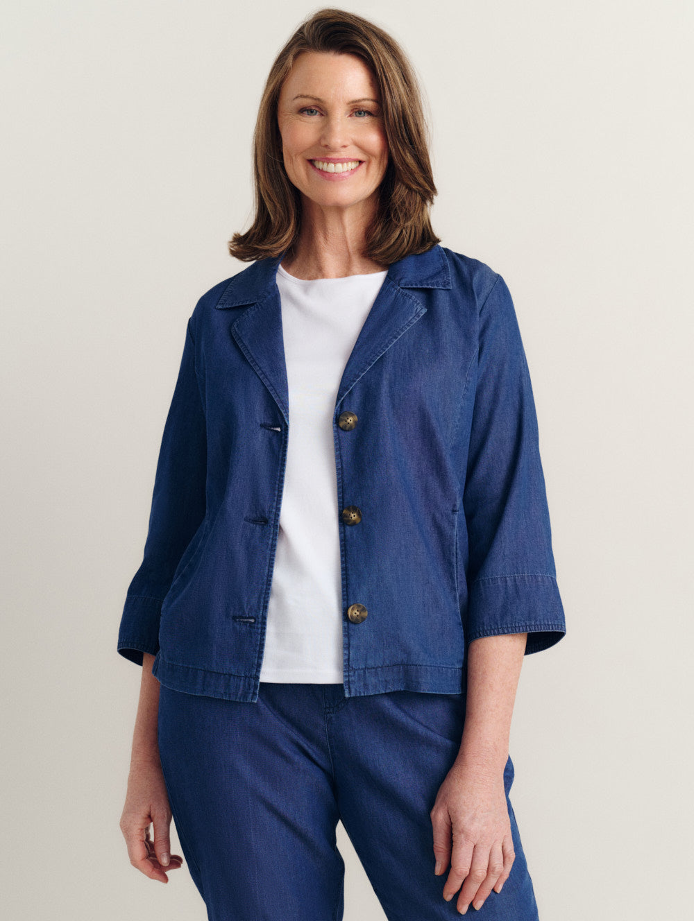  3/4 Sleeve Jacket-Tactilefable