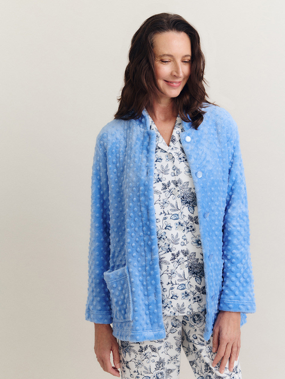 Spotty Bedjacket-Tactilefable