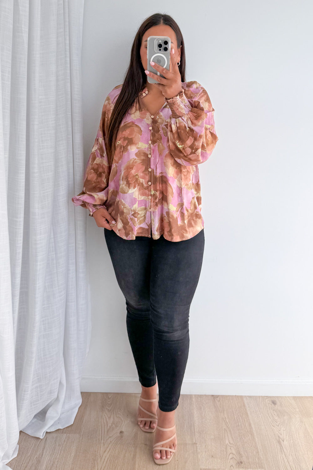 Clarissa Blouse - Musk Bloom-Tactilefable