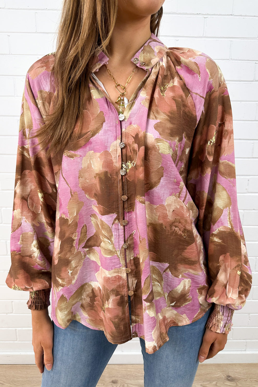 Clarissa Blouse - Musk Bloom-Tactilefable