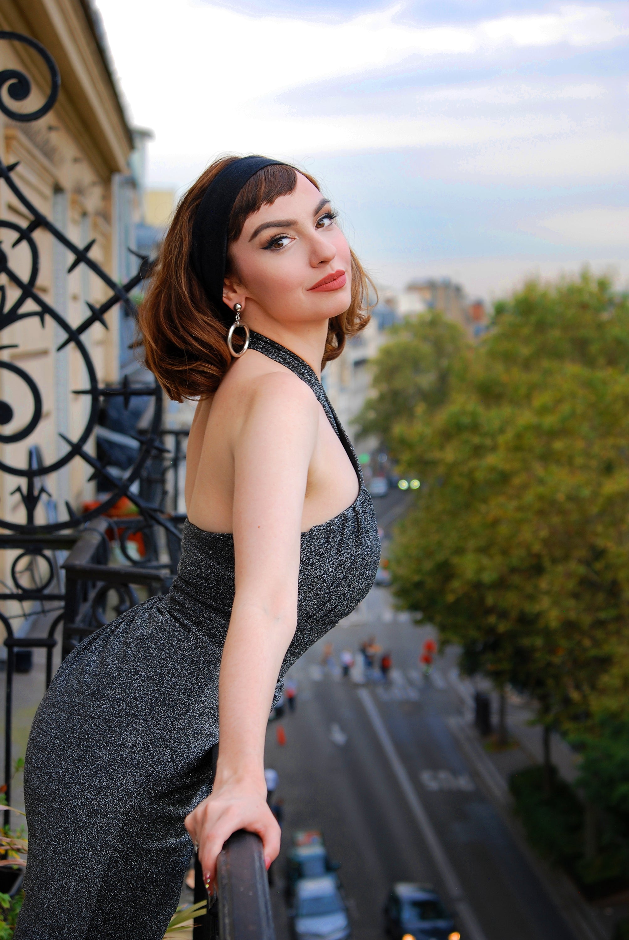 Malia Wiggle Dress in Silver Lurex | Laura Byrnes Designs-Tactilefable