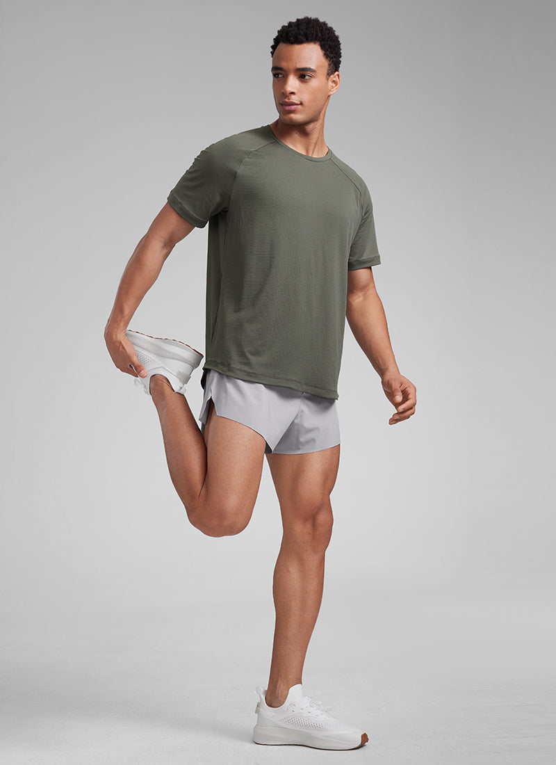Lightweight Quick Dry Short Sleeves Crew Neck-Tactilefable