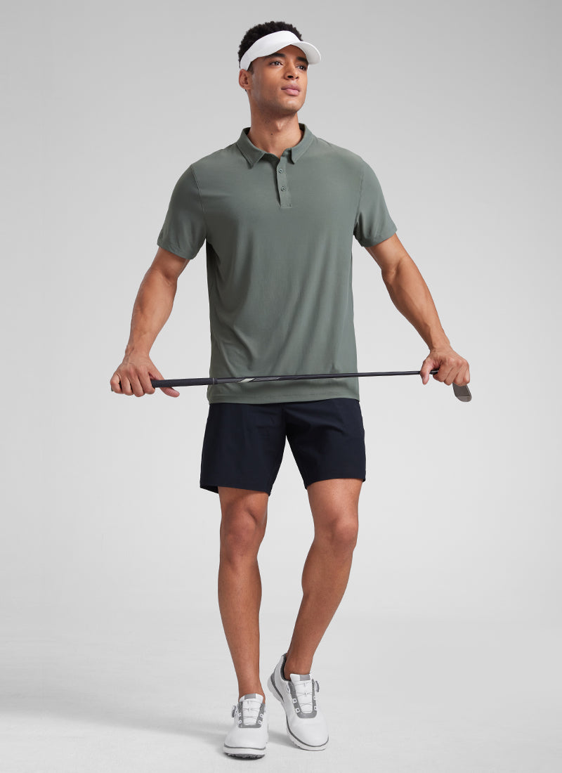 Cloudweight Moisture Wicking Polo Short Sleeve-Tactilefable