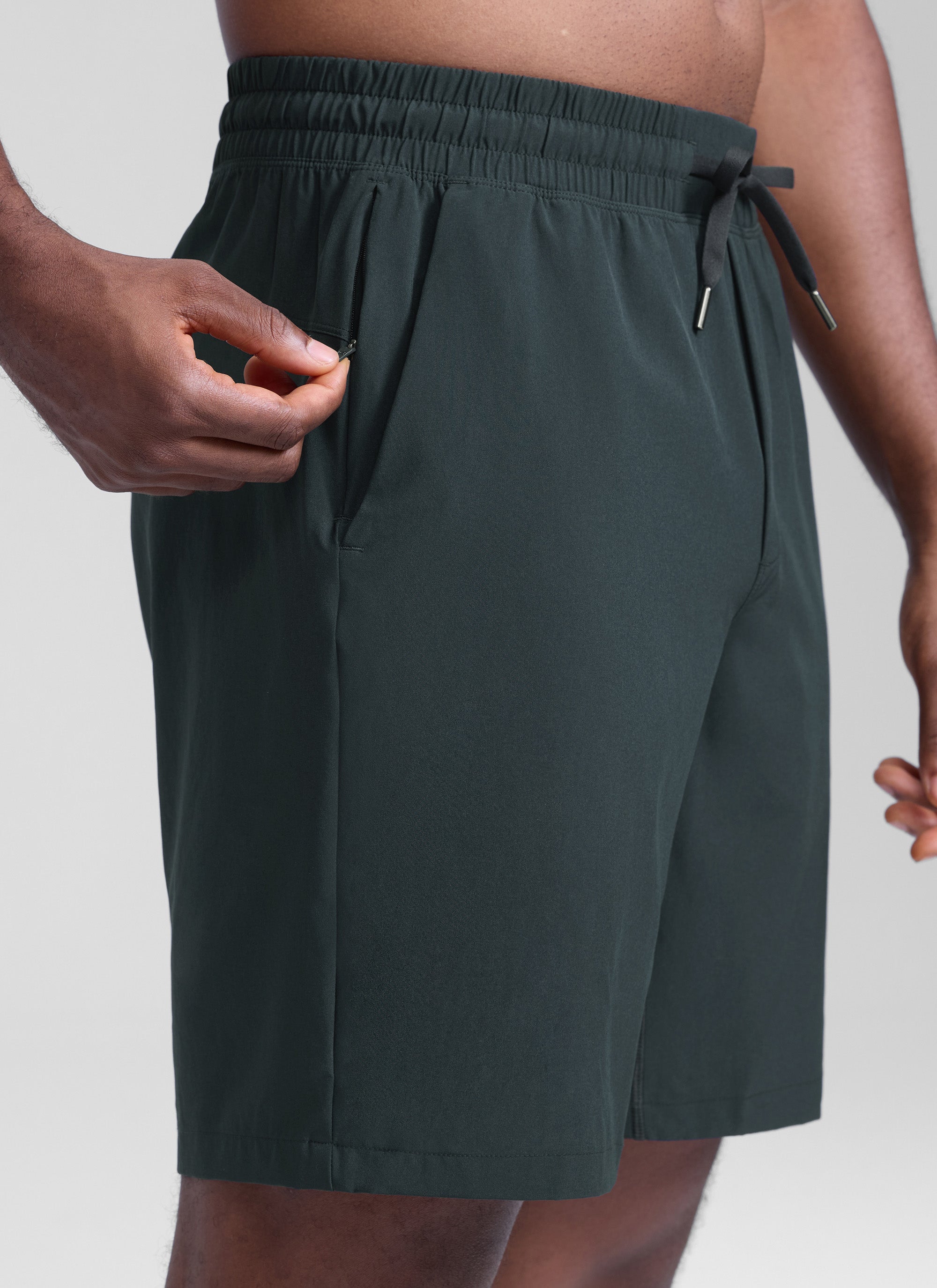 Feathery-Fit Linerless Athletic Shorts 9''-Tactilefable