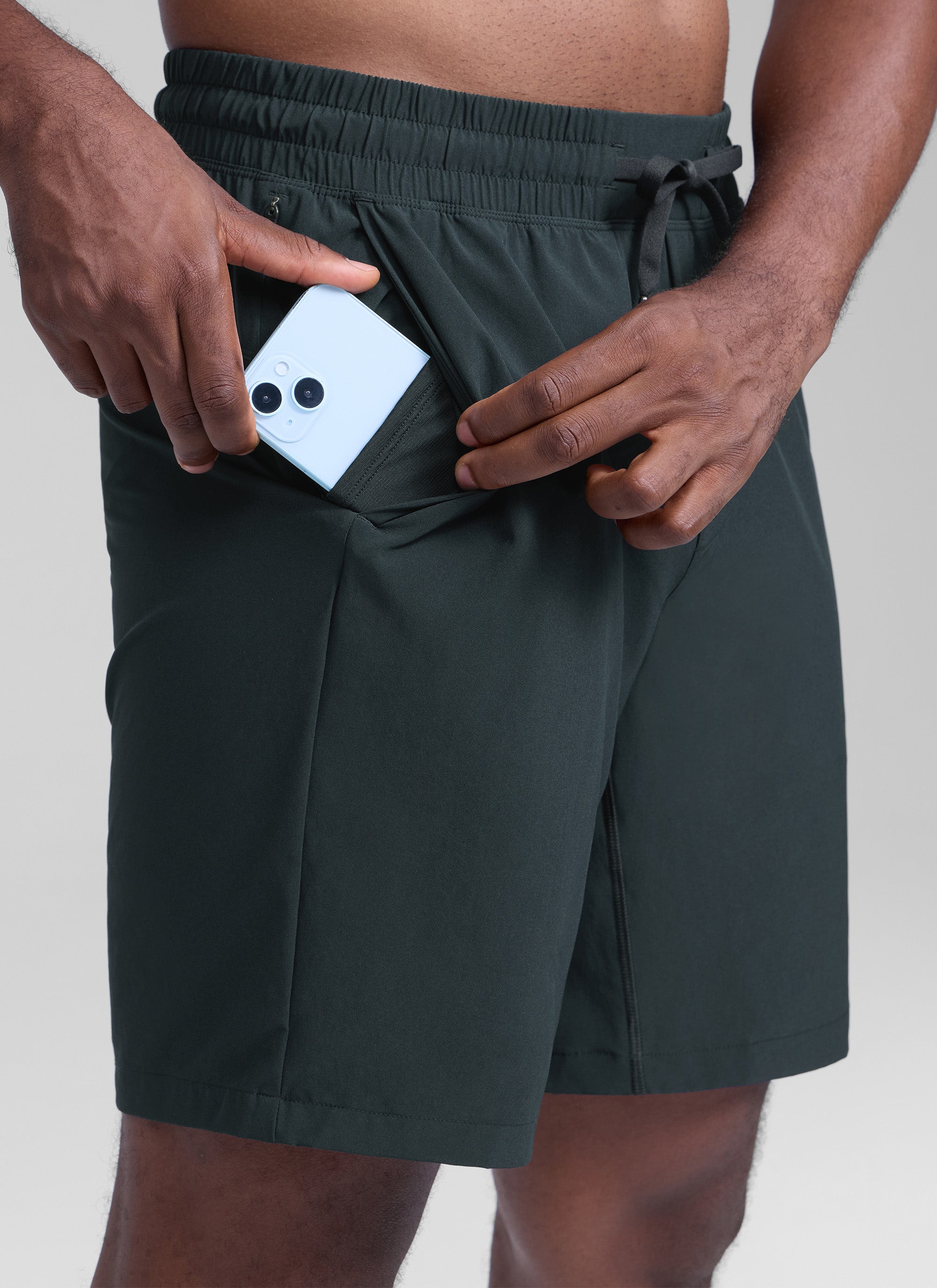 Feathery-Fit Linerless Athletic Shorts 9''-Tactilefable
