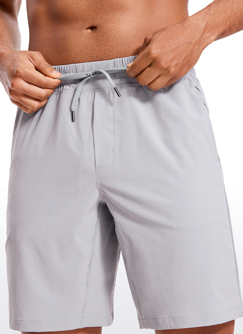Feathery-Fit Linerless Athletic Shorts 9''-Tactilefable