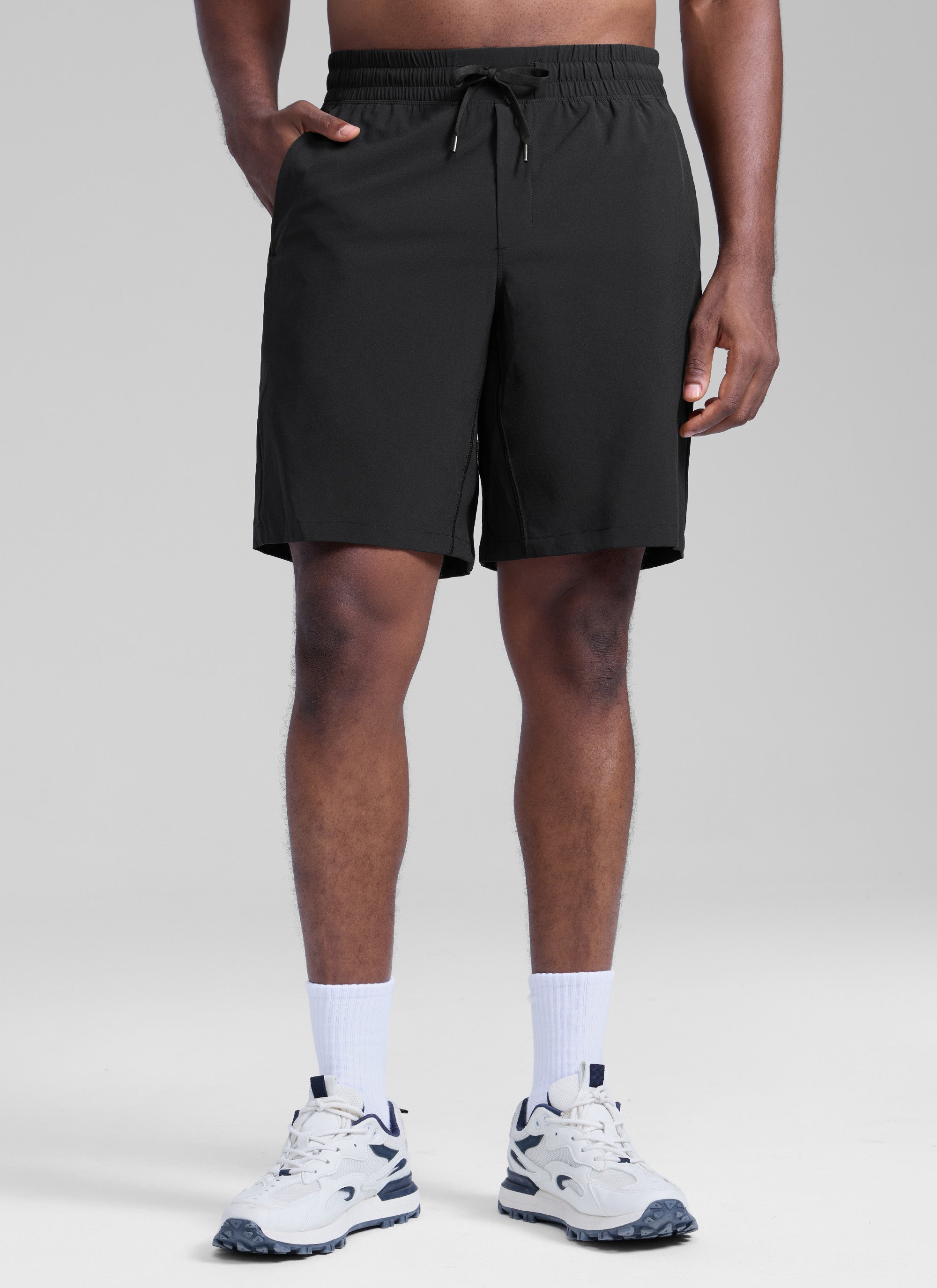 Feathery-Fit Linerless Athletic Shorts 9''-Tactilefable