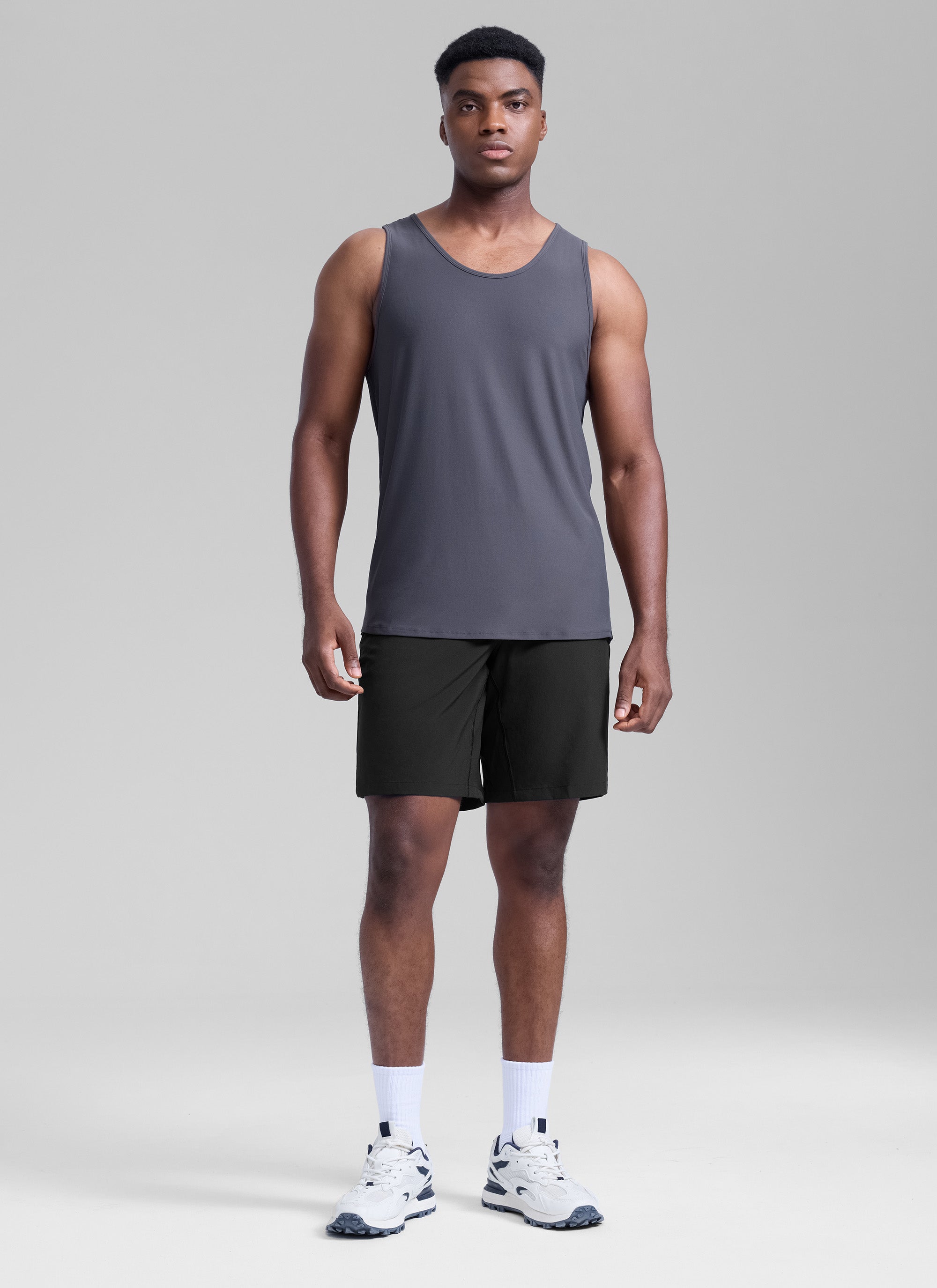 Feathery-Fit Linerless Athletic Shorts 9''-Tactilefable