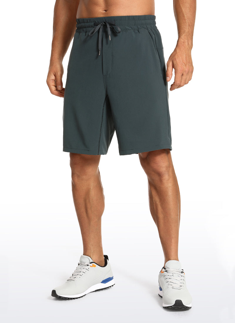 Feathery-Fit Athletic Shorts 9''- Lined-Tactilefable