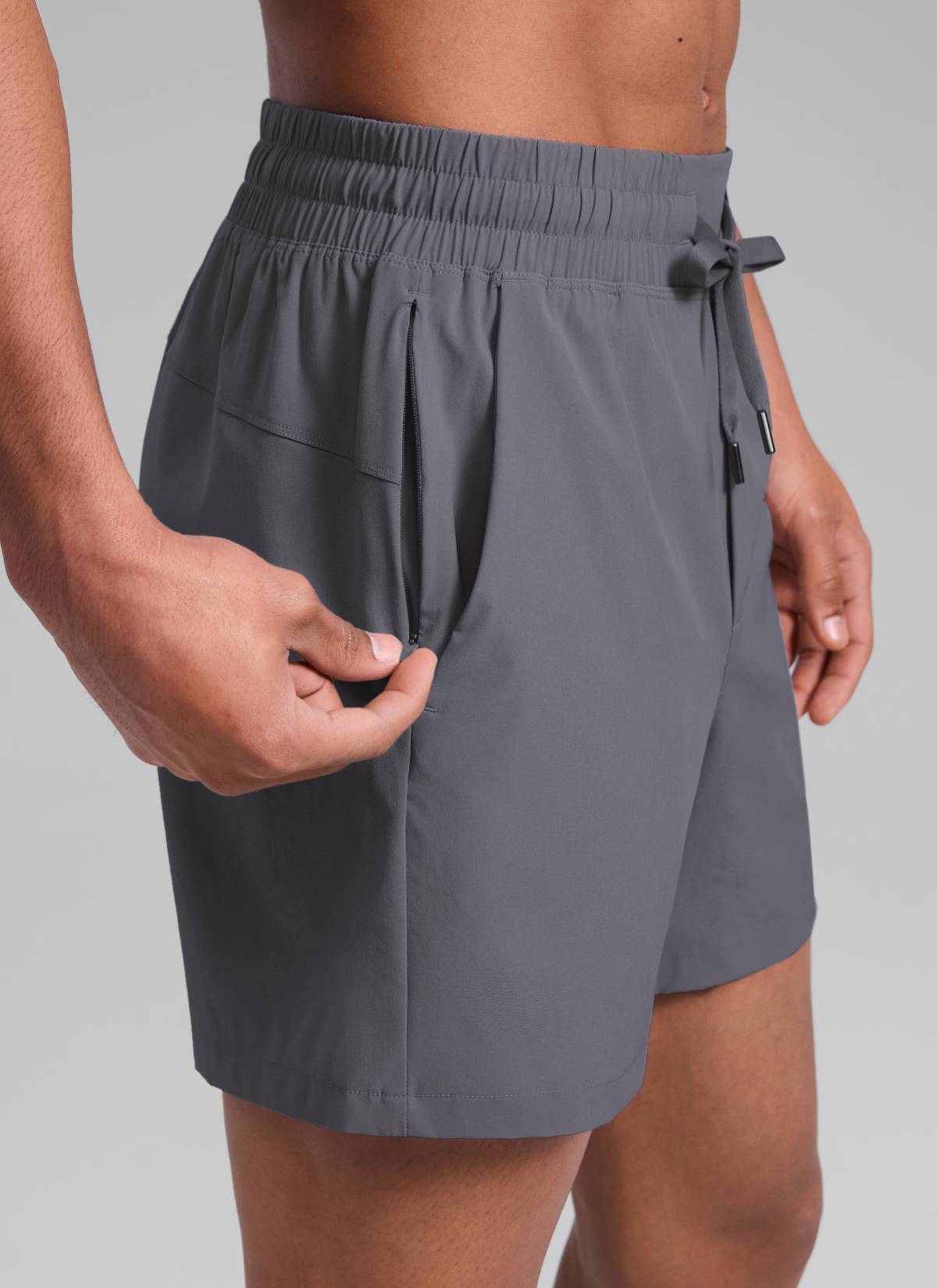 Feathery-Fit Workout Shorts 5''- Linerless-Tactilefable
