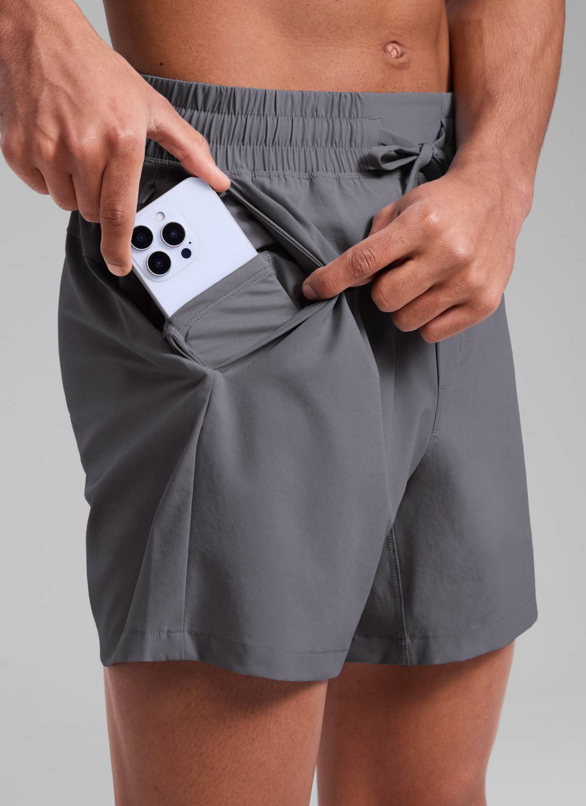 Feathery-Fit Workout Shorts 5''- Linerless-Tactilefable