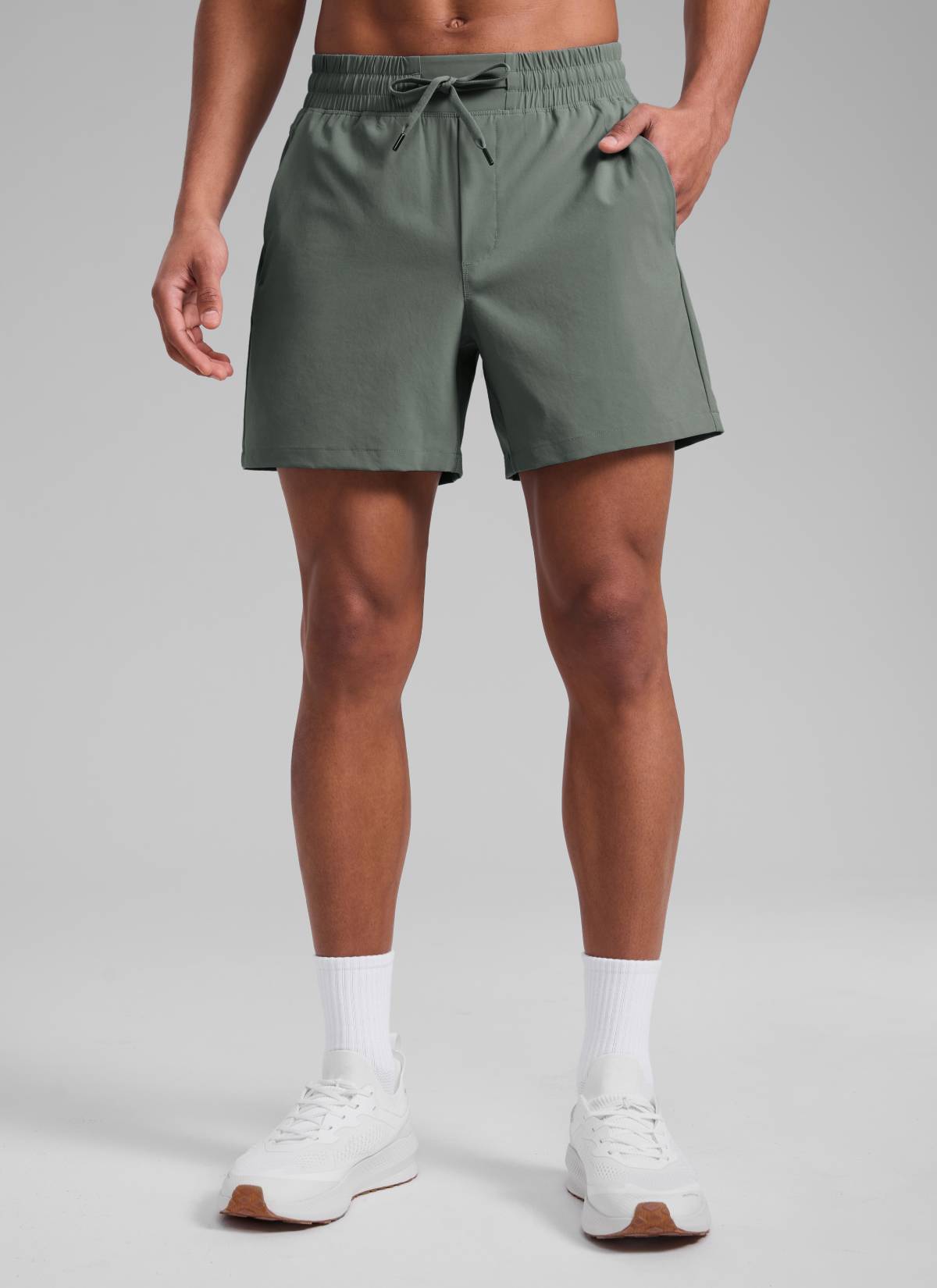 Feathery-Fit Workout Shorts 5''- Linerless-Tactilefable