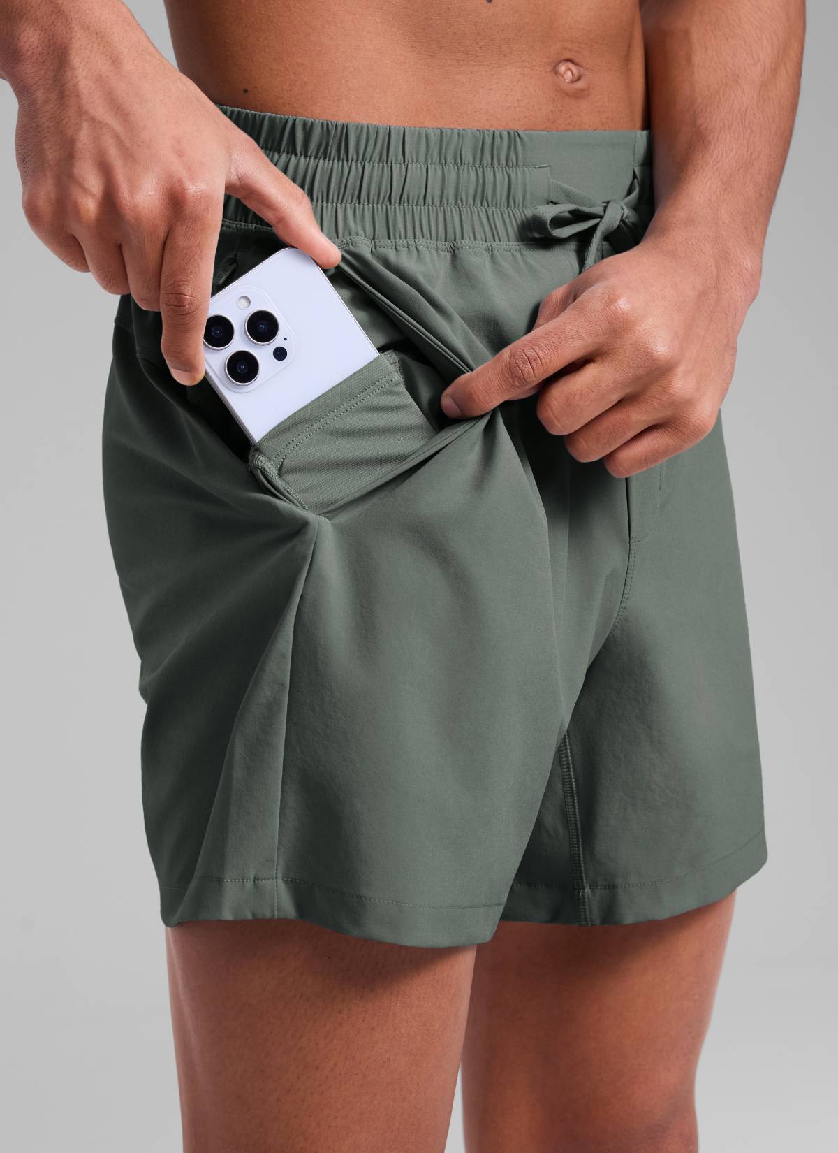 Feathery-Fit Workout Shorts 5''- Linerless-Tactilefable