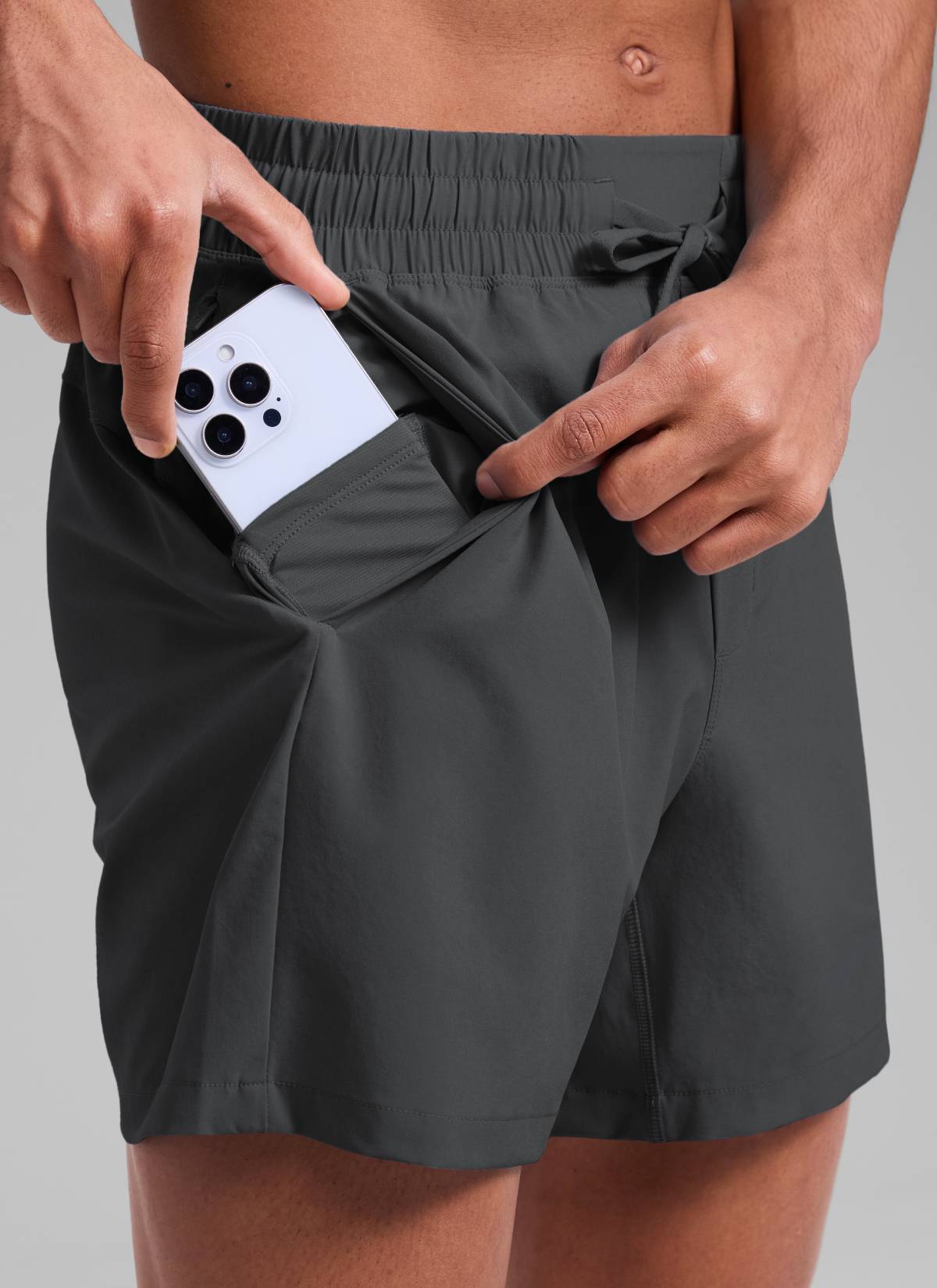 Feathery-Fit Workout Shorts 5''- Linerless-Tactilefable