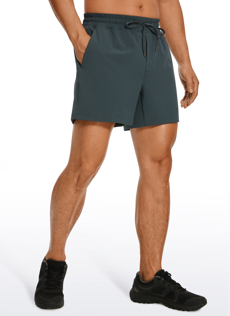 Feathery-Fit Workout Shorts 5''- Linerless-Tactilefable