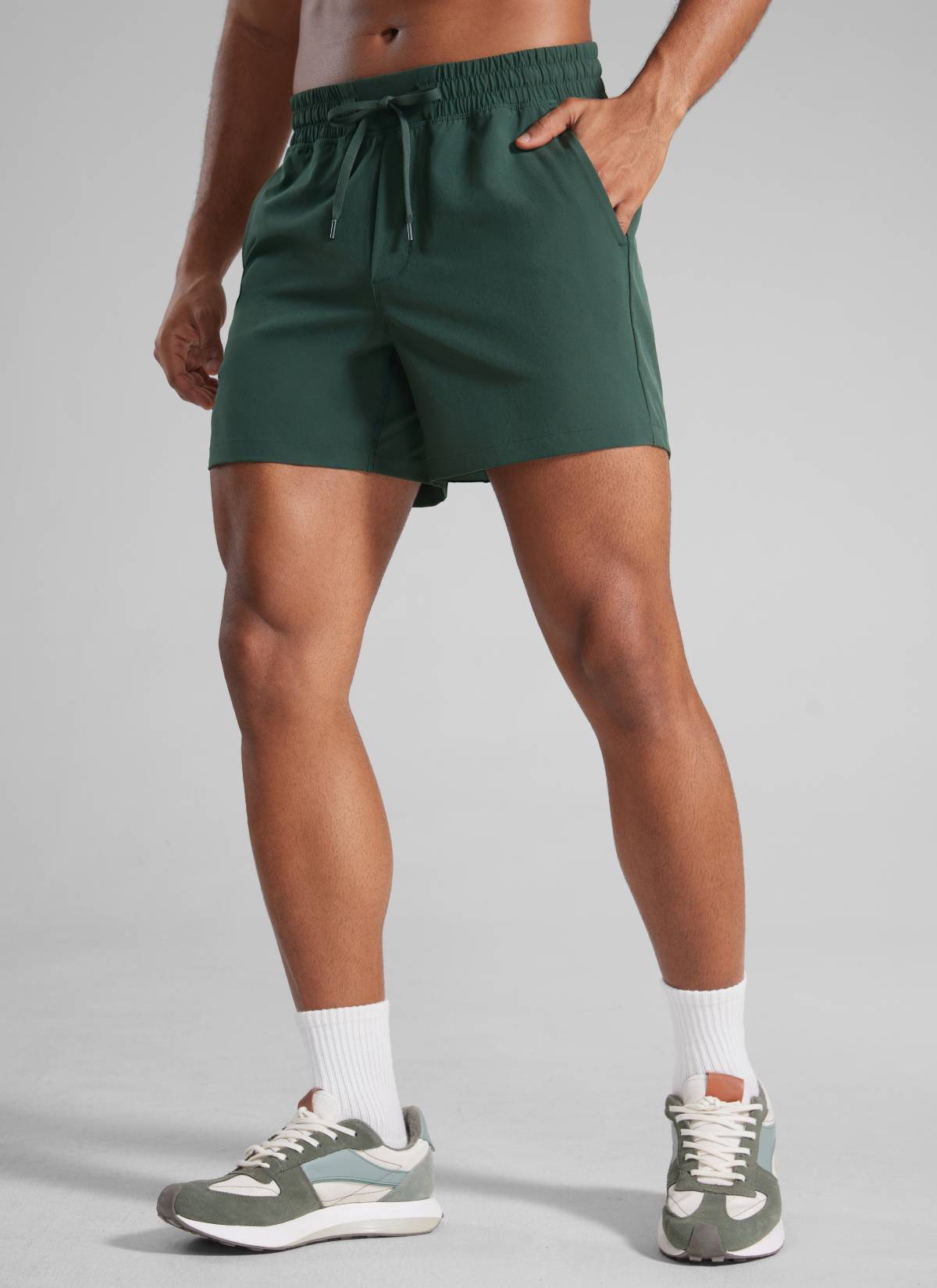 Feathery-Fit Workout Shorts 5''- Linerless-Tactilefable