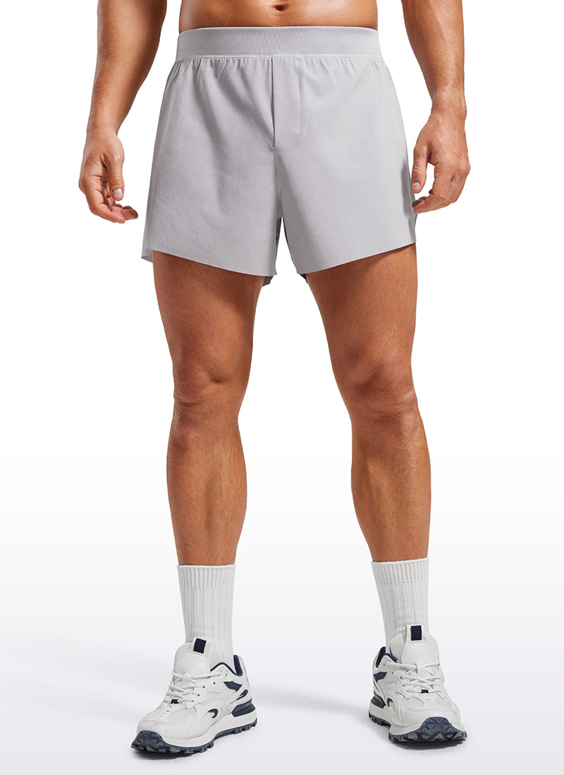 2 in 1 Side Split Dolphin Shorts 4'' with Pockets-Tactilefable