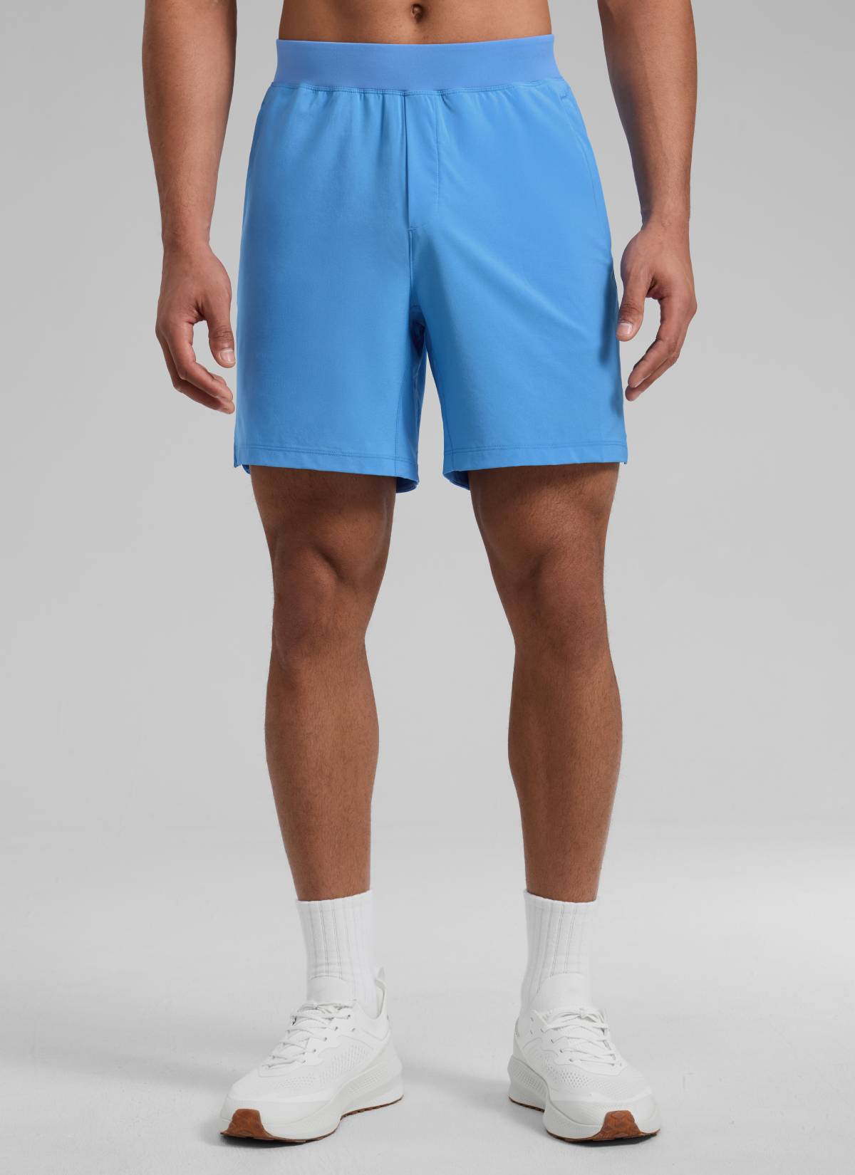 Feathery-Fit Soft Linerless Split Shorts 7"-Tactilefable