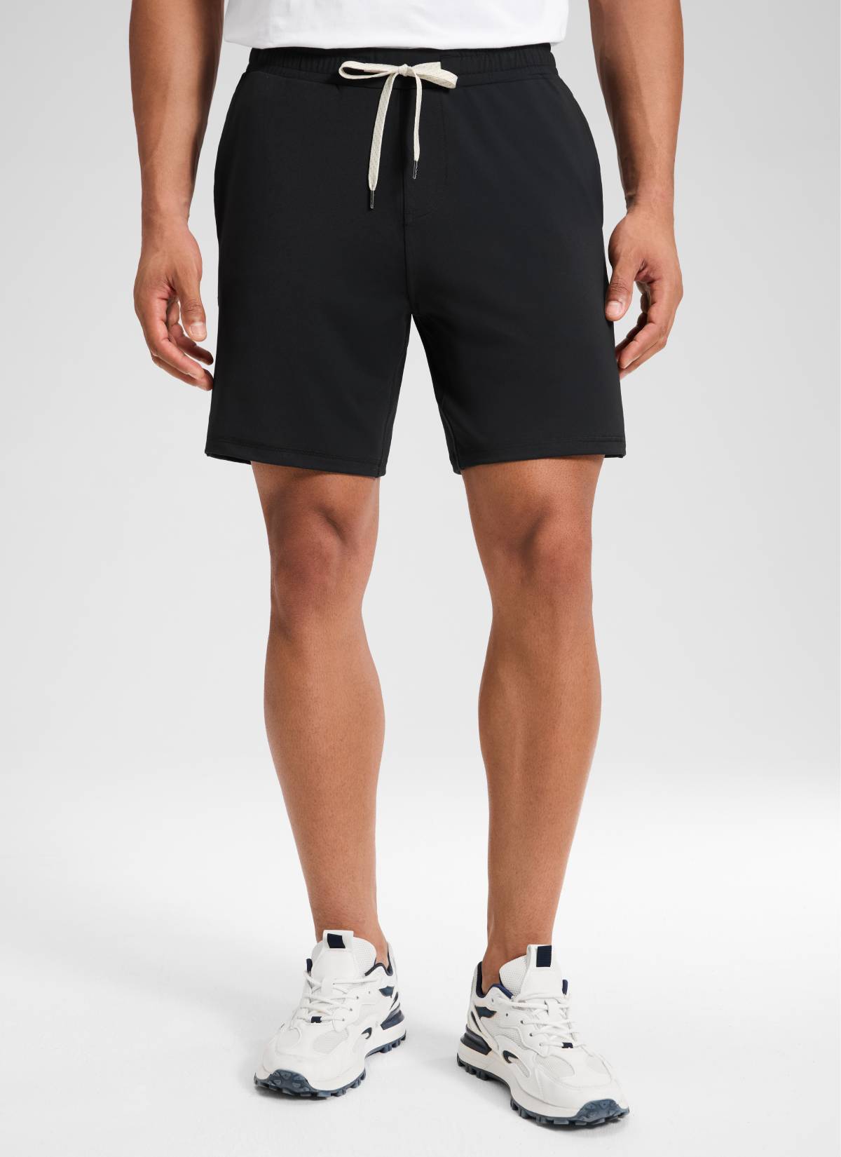 Drawstring Performance Knit Shorts 7"-Tactilefable