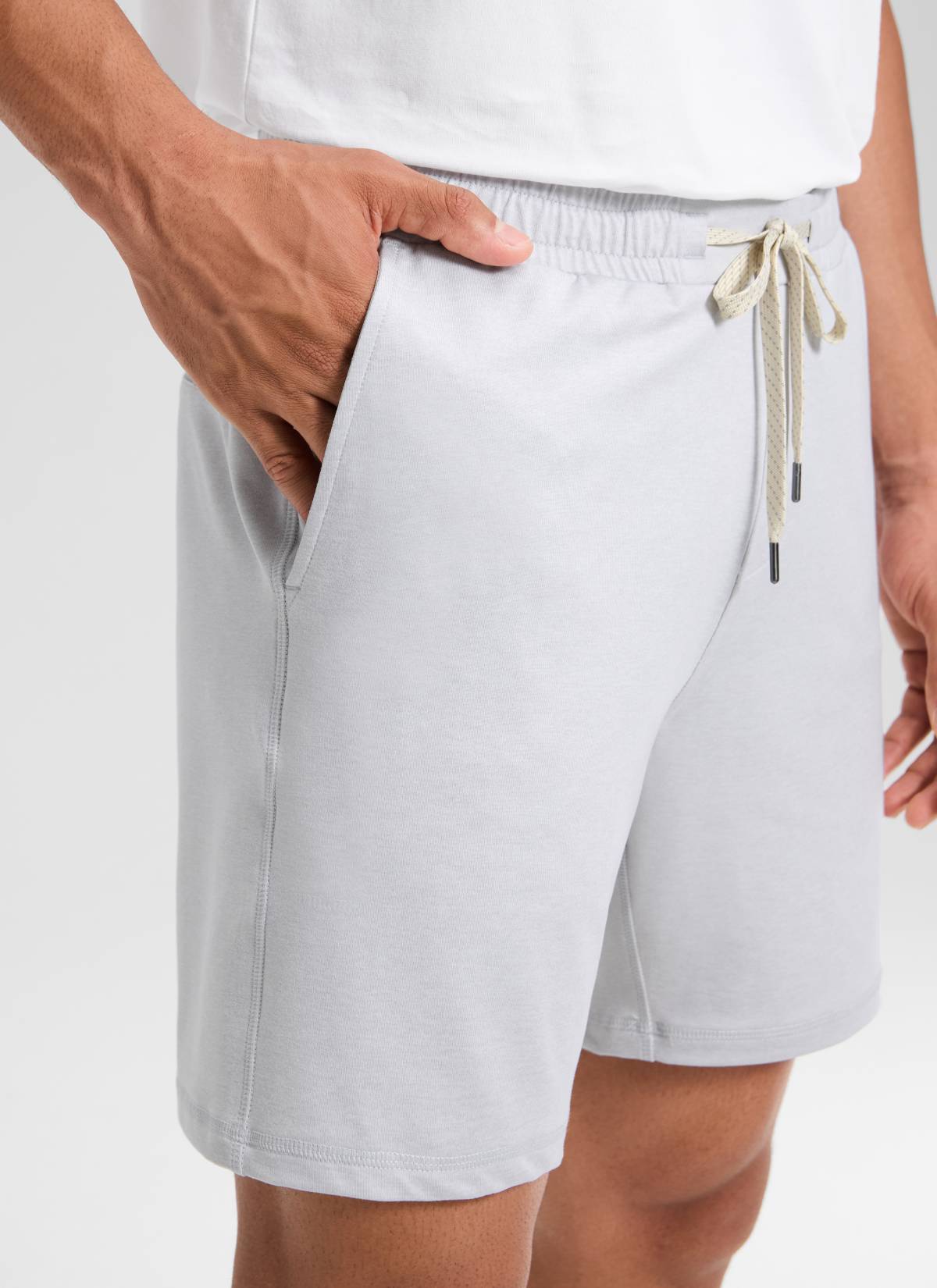 Drawstring Performance Knit Shorts 7"-Tactilefable