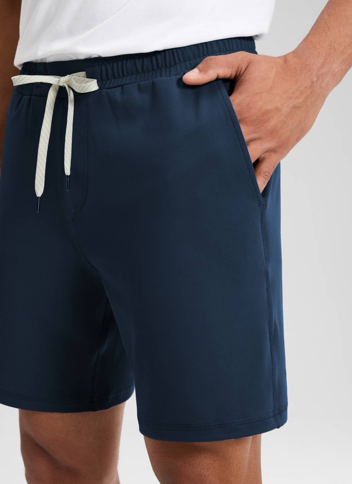 Drawstring Performance Knit Shorts 7"-Tactilefable