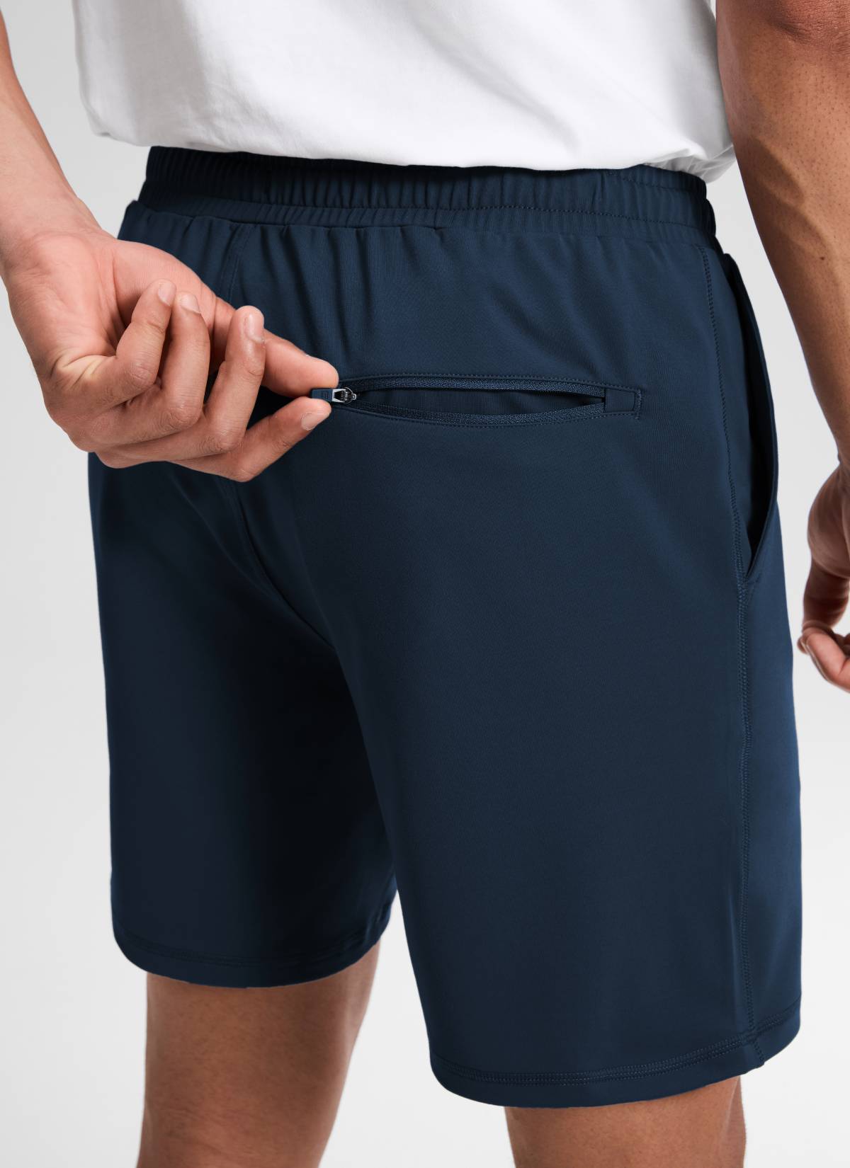 Drawstring Performance Knit Shorts 7"-Tactilefable