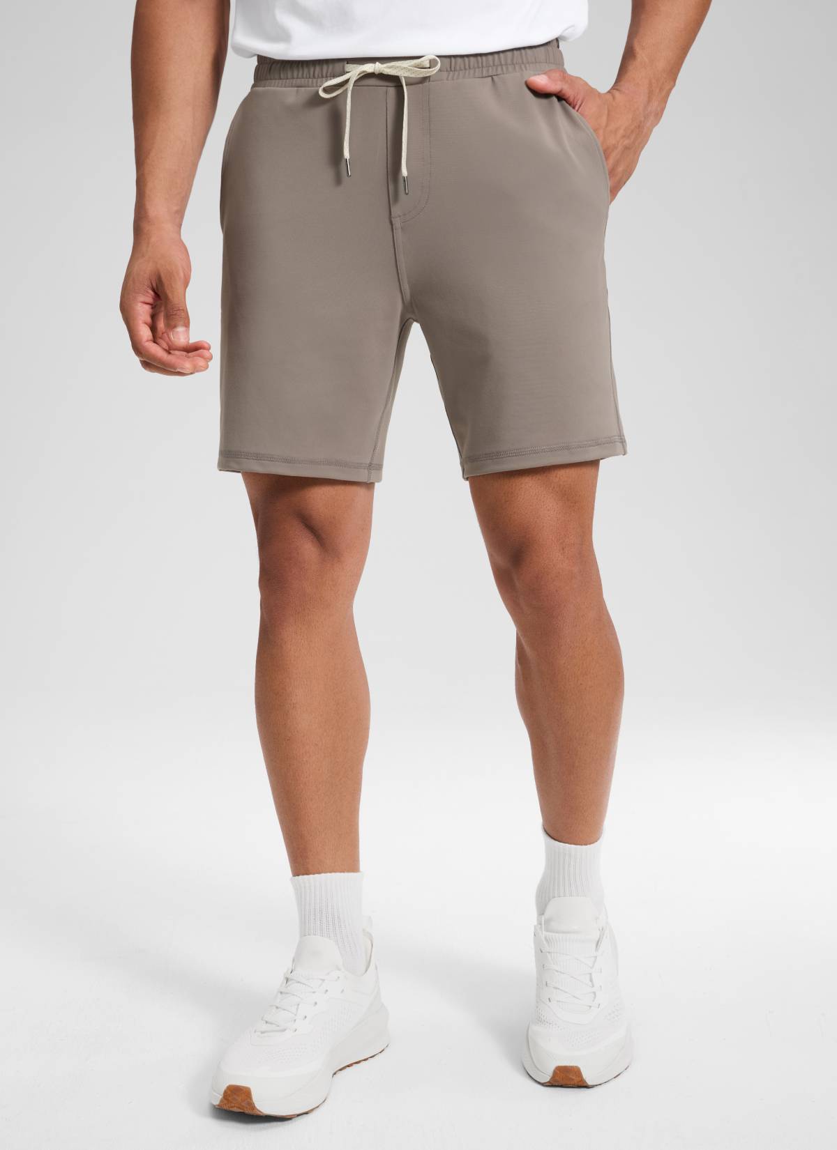 Drawstring Performance Knit Shorts 7"-Tactilefable