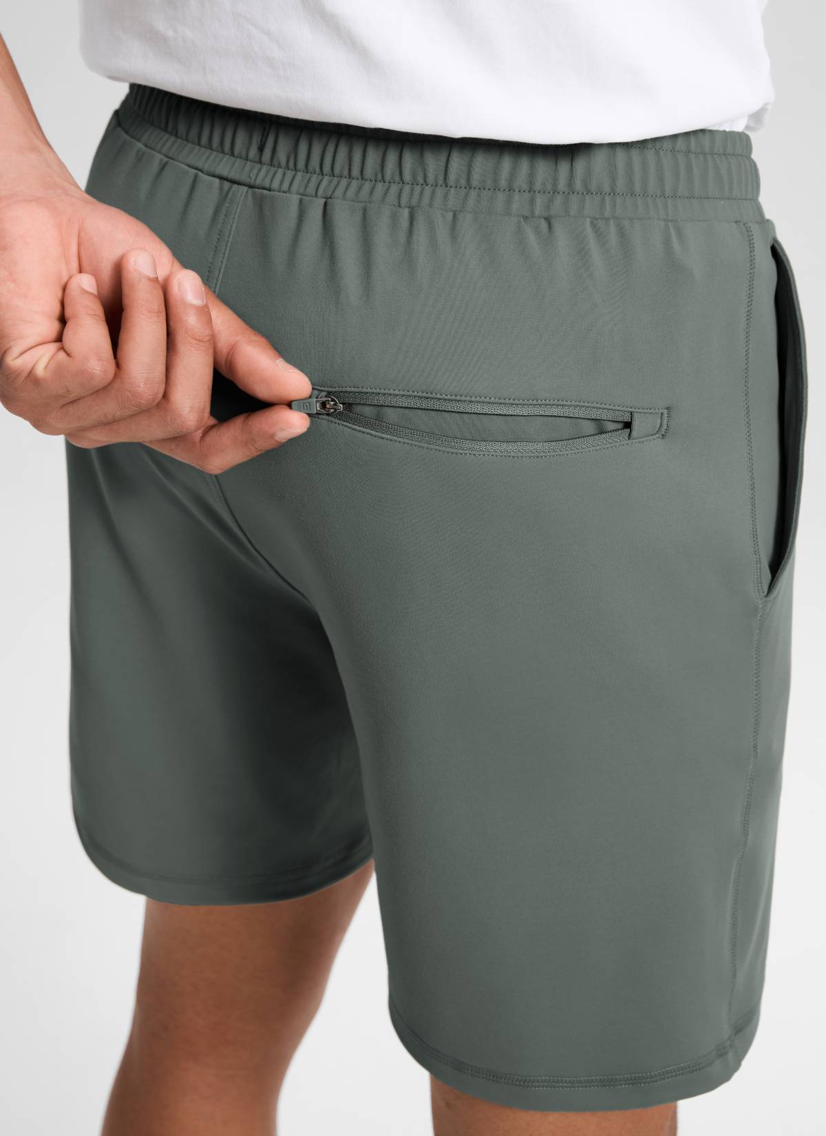 Drawstring Performance Knit Shorts 7"-Tactilefable