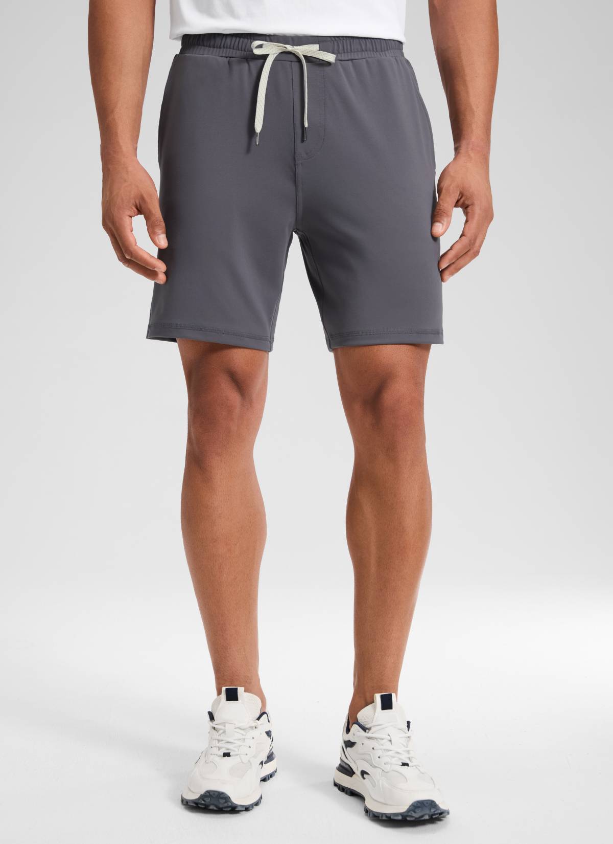 Drawstring Performance Knit Shorts 7"-Tactilefable