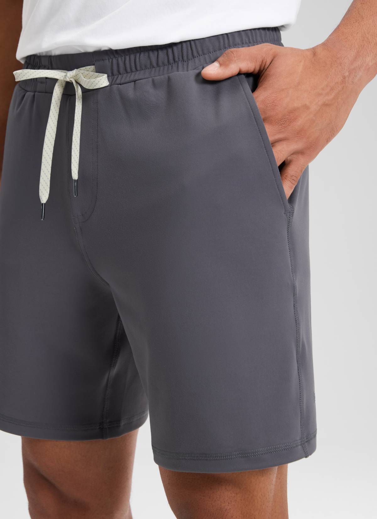 Drawstring Performance Knit Shorts 7"-Tactilefable