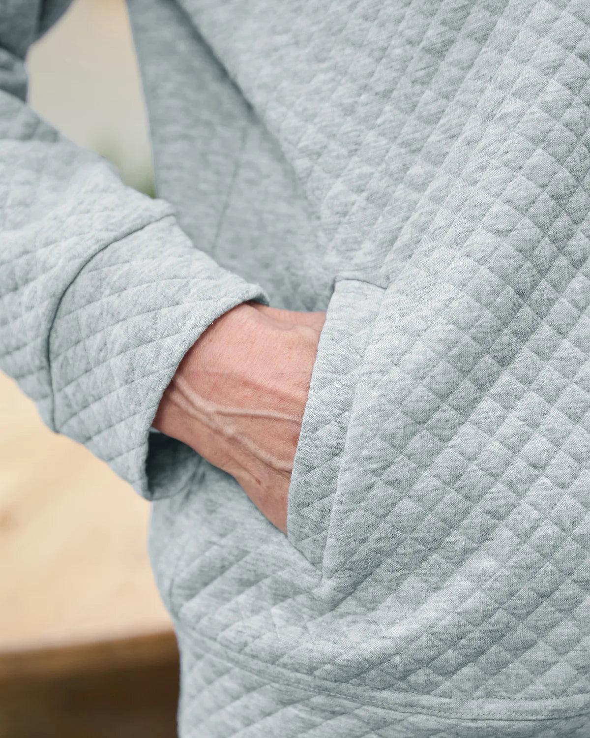 Nova Silver Quilted Leisure Cardigan-Tactilefable