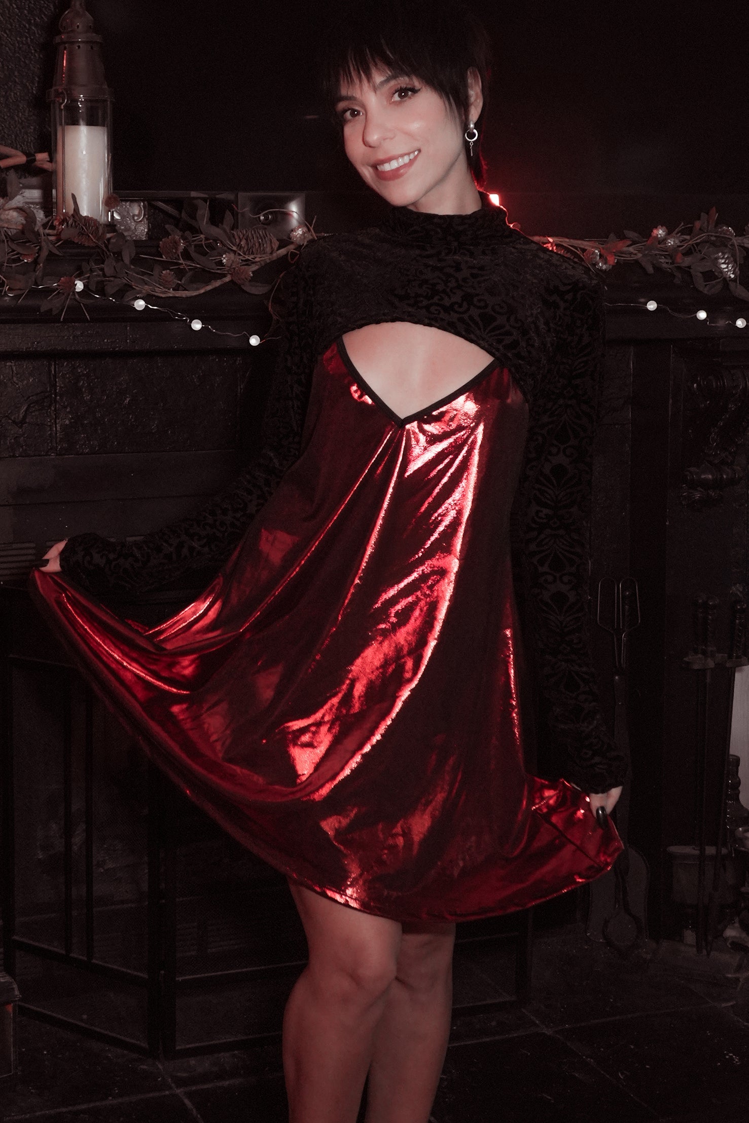 Avoid Mini Dress-Tactilefable