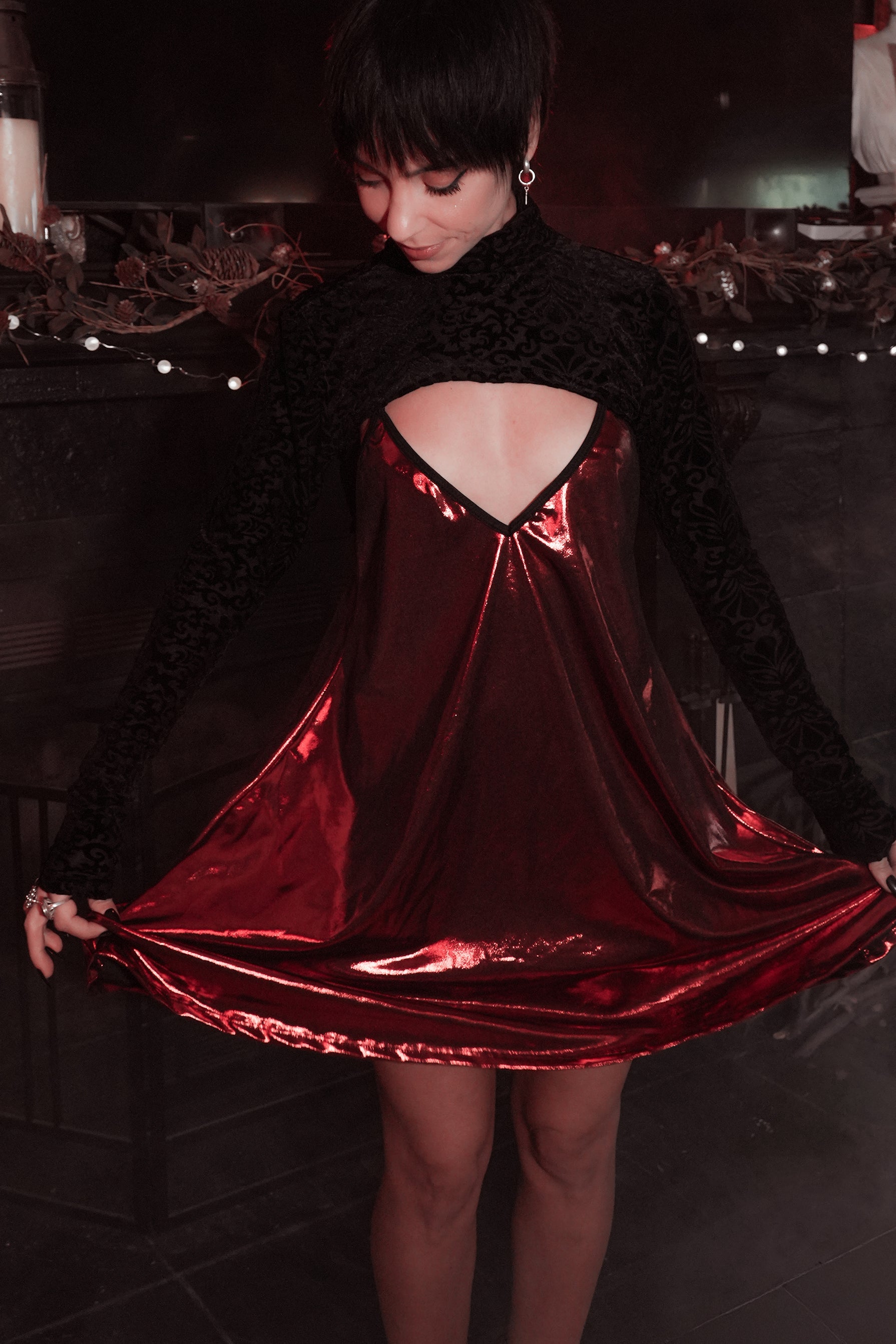 Avoid Mini Dress-Tactilefable
